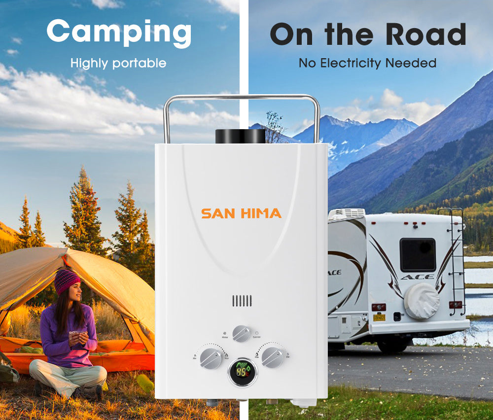 San Hima Portable Gas Hot Water Heater System 8L - Sunyee