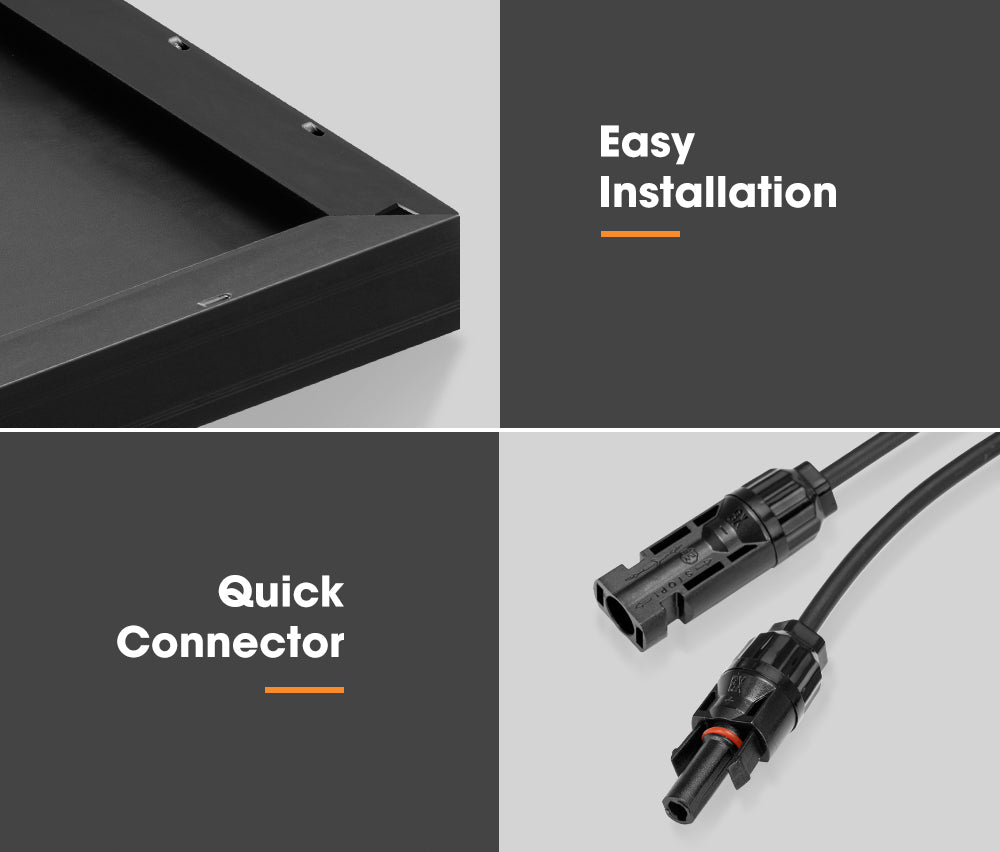 San Hima 200W Solar Panel Kit Mono Shingled Fixed Power Camping Battery Charging - Sunyee