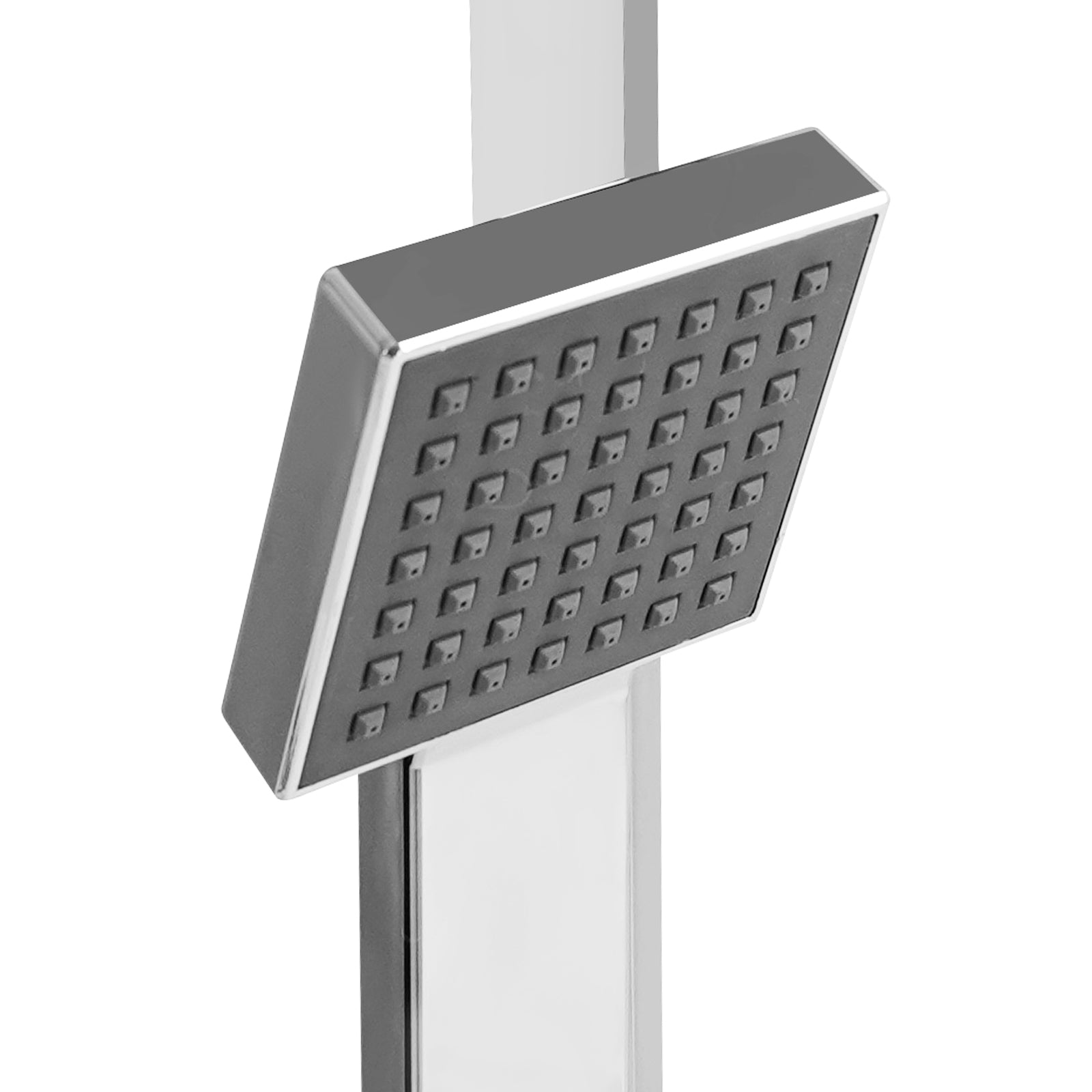 WELS 8" Rain Shower Head Set Handheld Combo Square High Pressure Wall Chrome - Sunyee