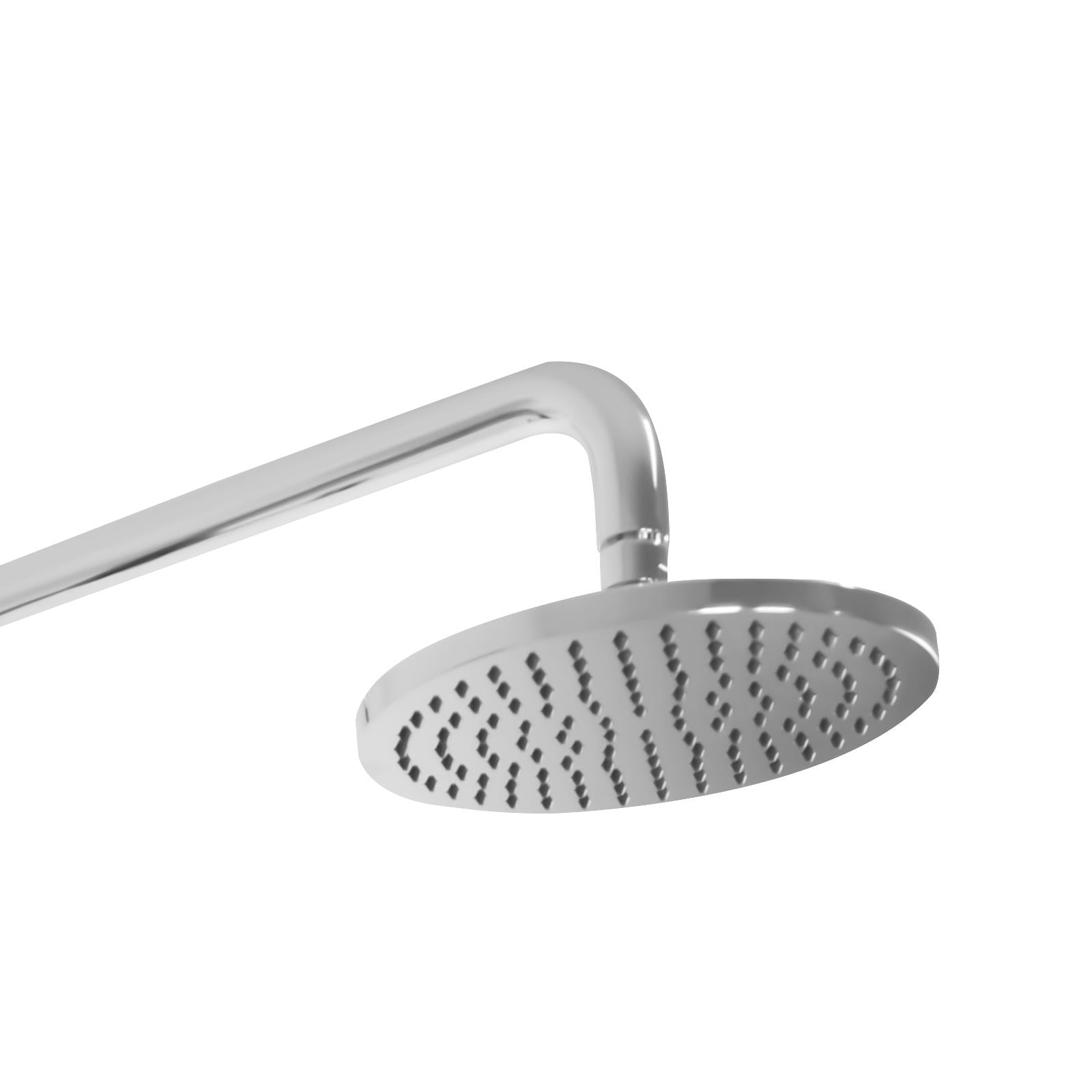 WELS 8" Rain Shower Head Set Handheld Combo Round High Pressure Wall Chrome - Sunyee