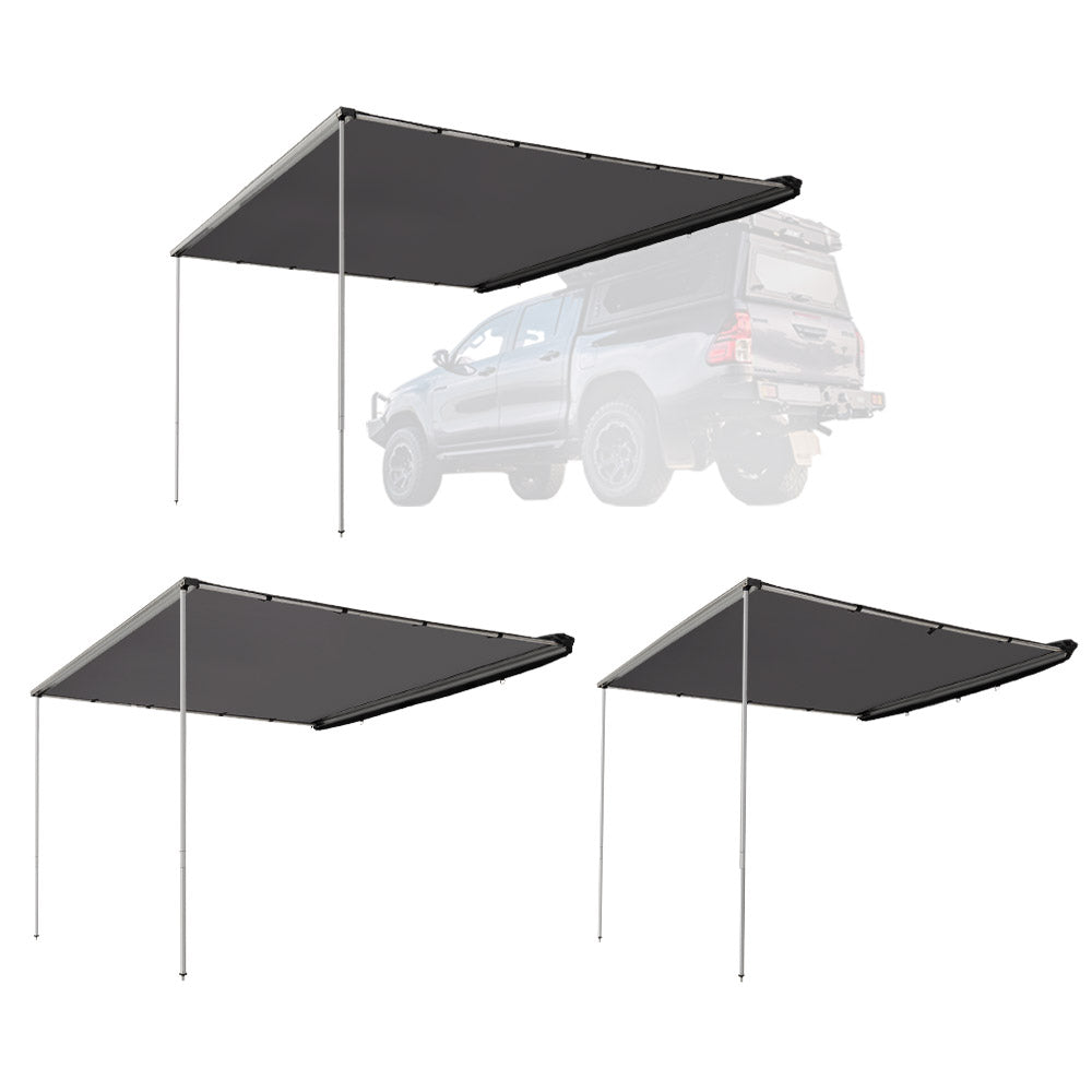 San Hima Car Side Awning Pull-out Telescoping Poles Waterproof Car Shade - Sunyee