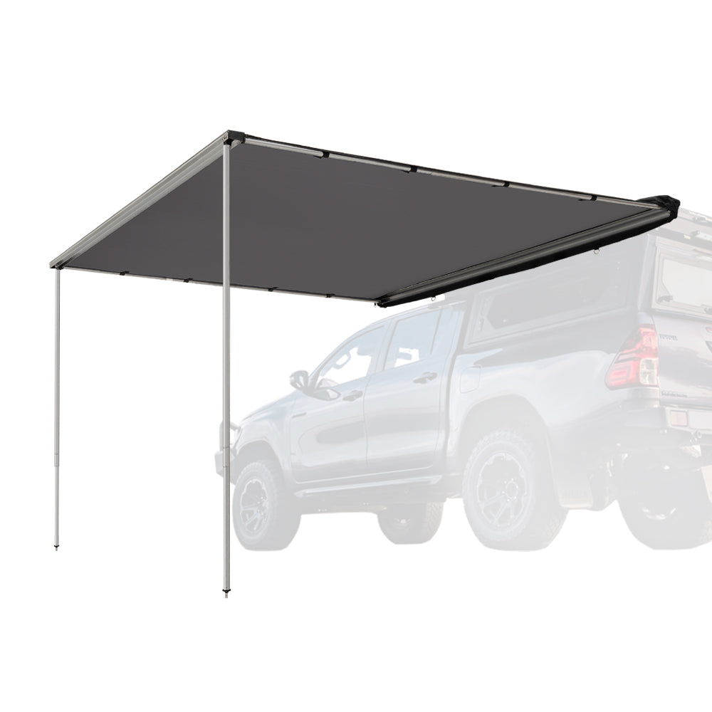 San Hima Car Side Awning 2x2.5m Pull-out Telescoping Poles Waterproof Car Shade - Sunyee