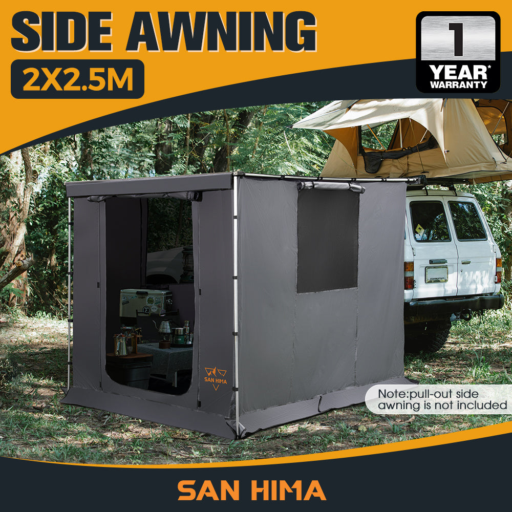 San Hima Car Side Awning Tent 2x2.5m/2.5x3m Portable Waterproof Camping Shade - Sunyee