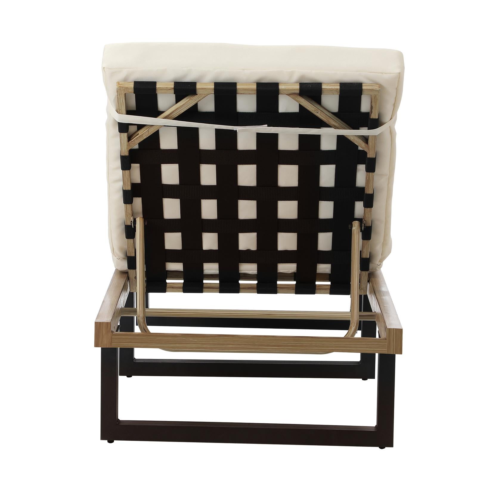 Livsip Sun Lounge Outdoor Lounger Day Bed Garden Patio Furniture Setting Beige - Sunyee