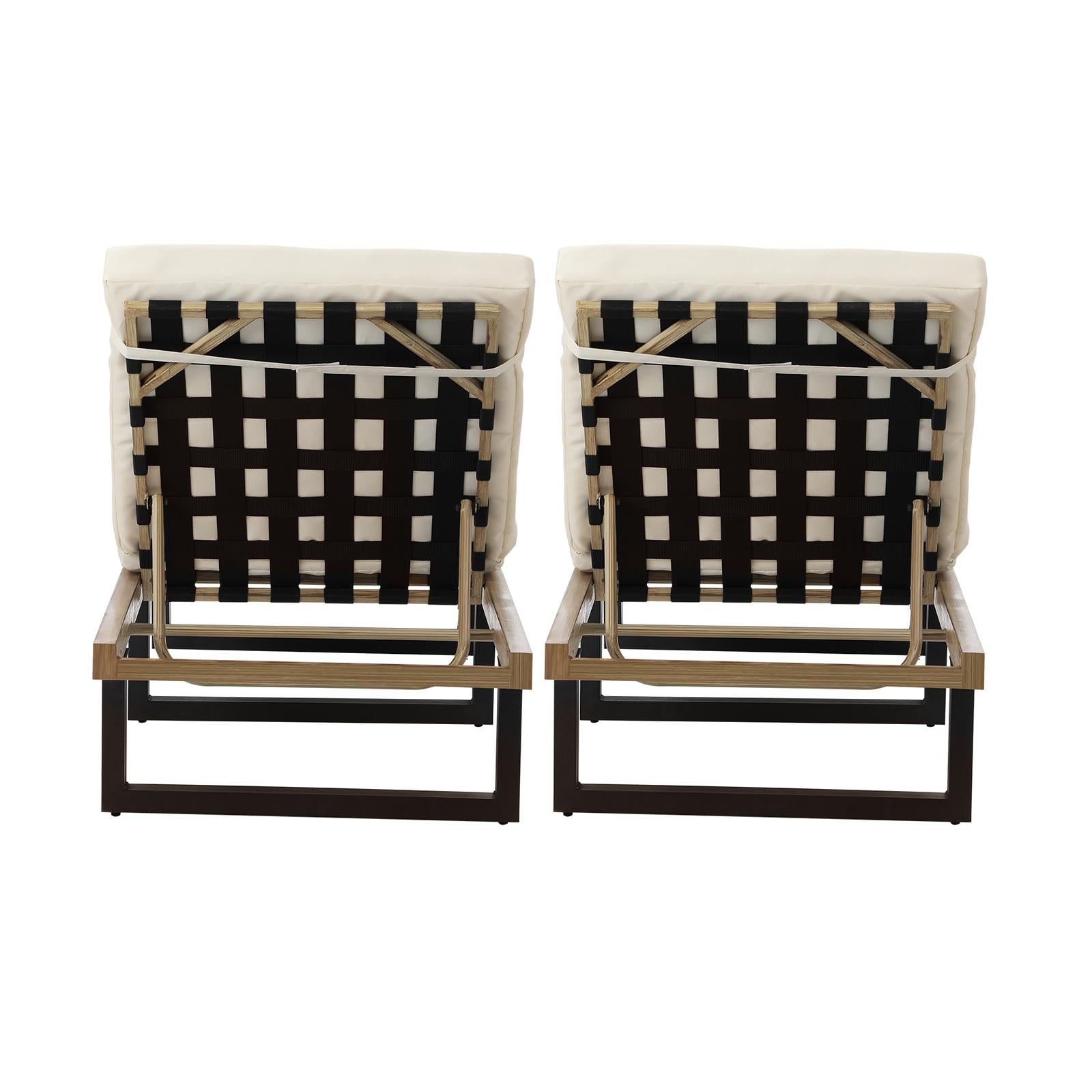 Livsip 2X Sun Lounge Outdoor Lounger Patio Furniture Setting Day Bed Garden - Sunyee