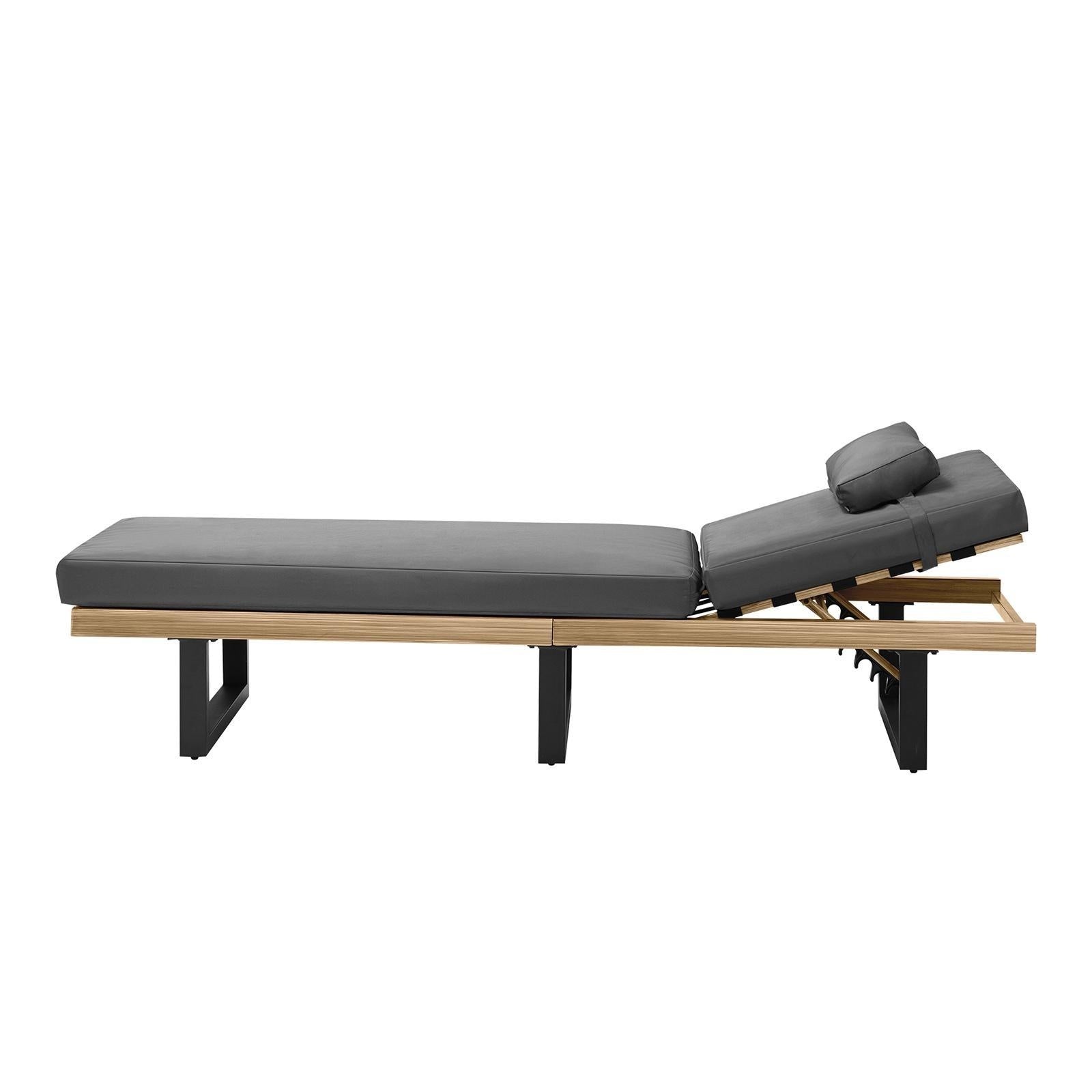 Livsip Sun Lounge Set with Table Outdoor Lounger Chairs Patio Furniture Grey