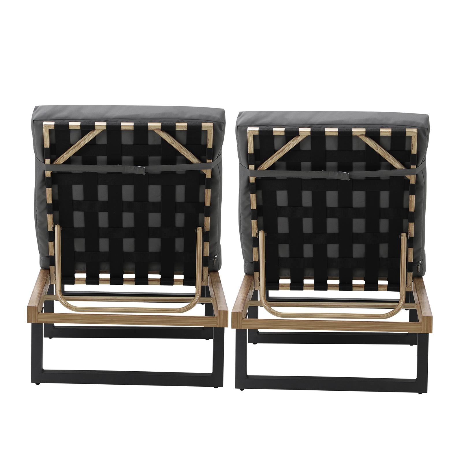 Livsip 2X Sun Lounger Day Bed Outdoor Setting Patio Furniture - Sunyee