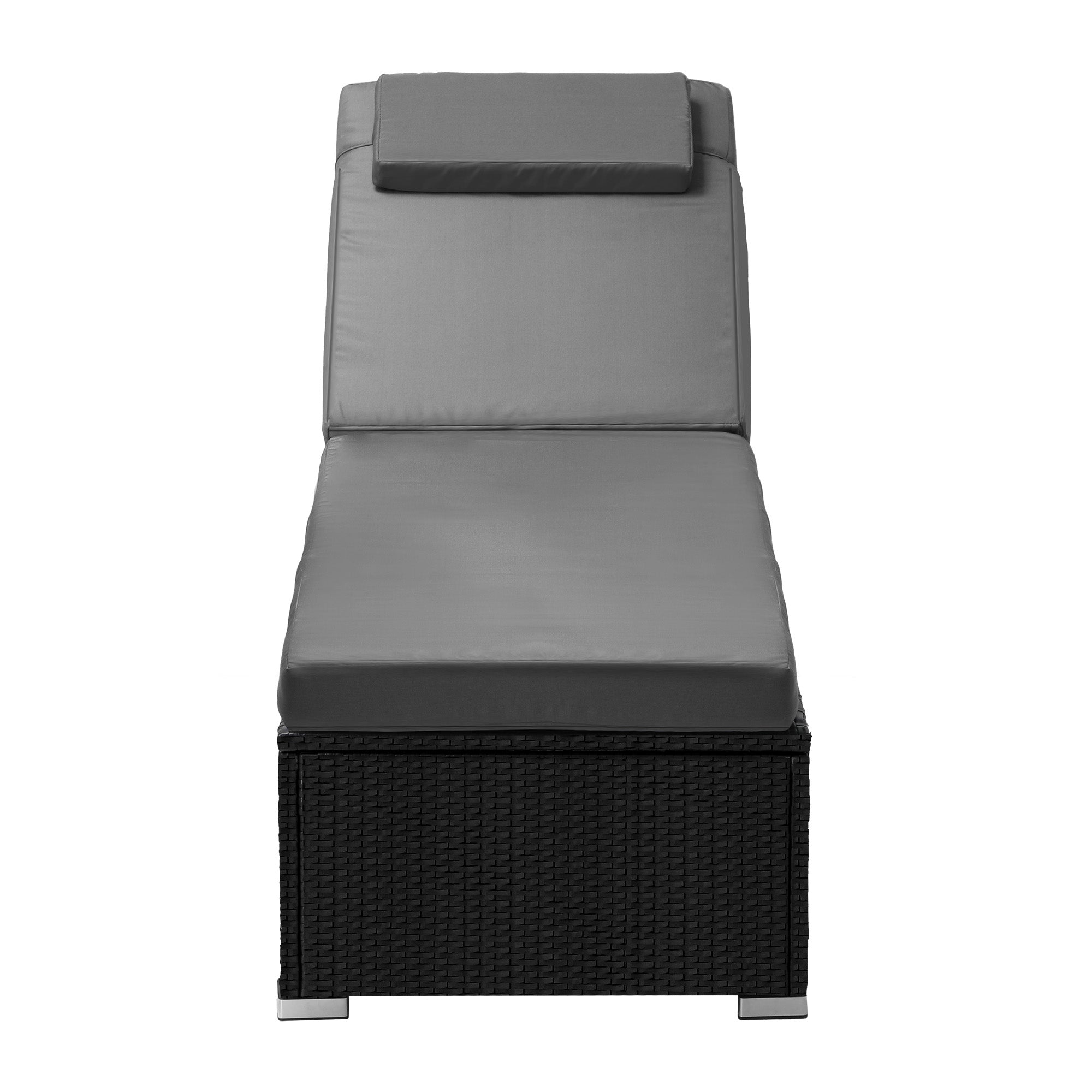 Livsip Sun Lounge Wicker Lounger Patio Furniture Outdoor Setting Day Bed - Sunyee