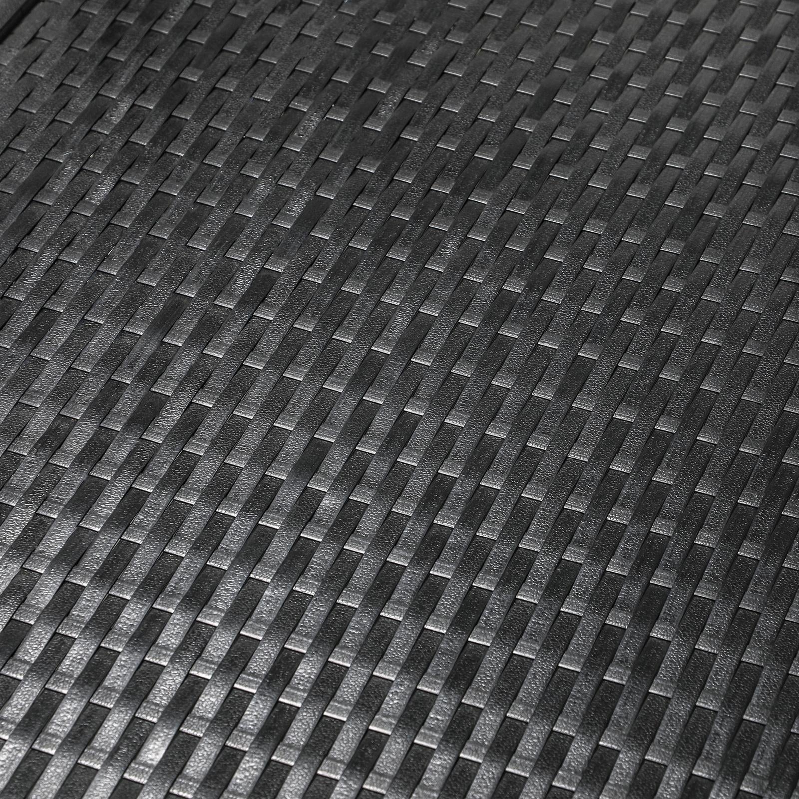 Livsip 2x Sun Lounge Wicker Lounger Chair Outdoor Furniture Day Bed Garden Black - Sunyee