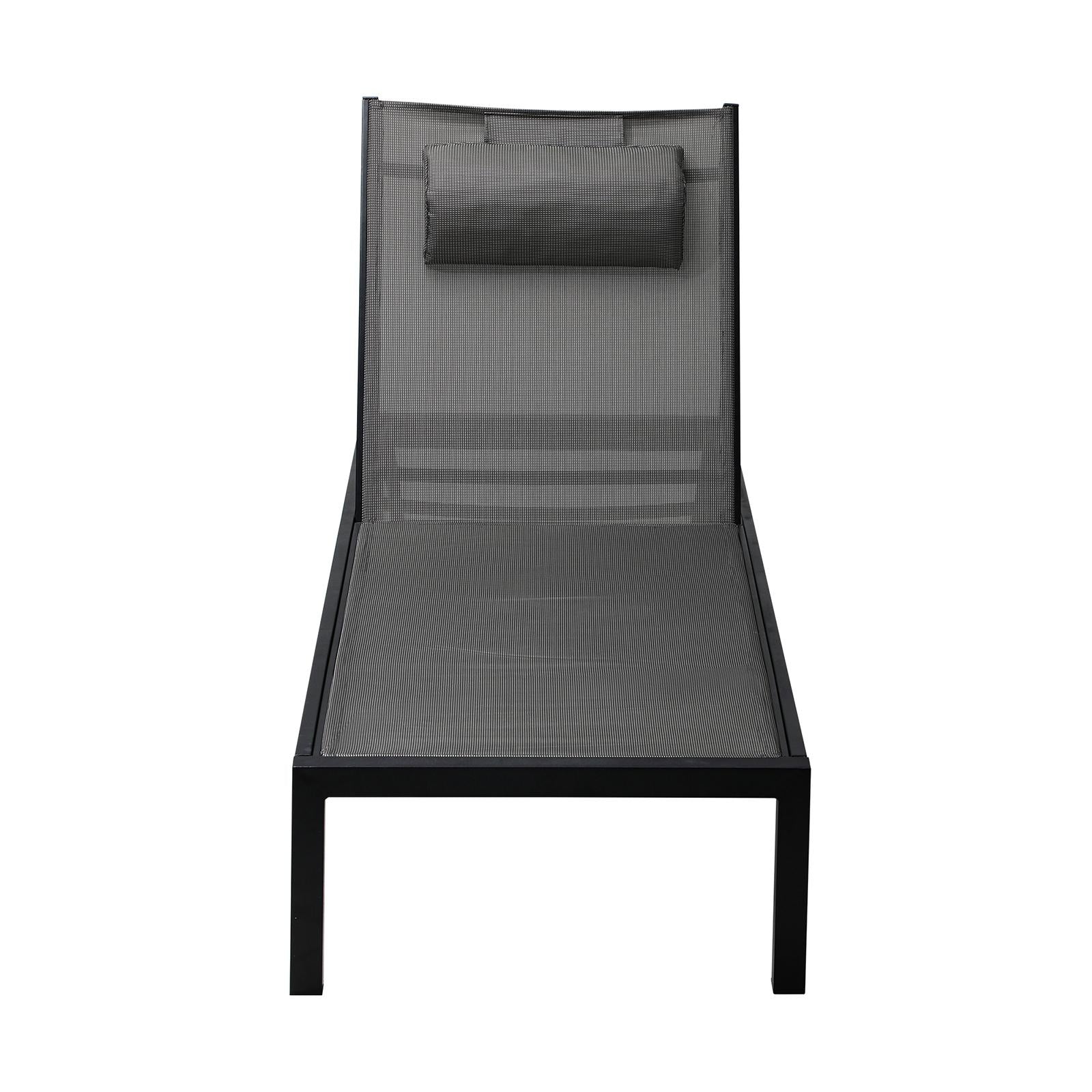 Livsip Sun Lounge Outdoor Lounger Chair Aluminium Day Bed Garden Patio Furniture - Sunyee