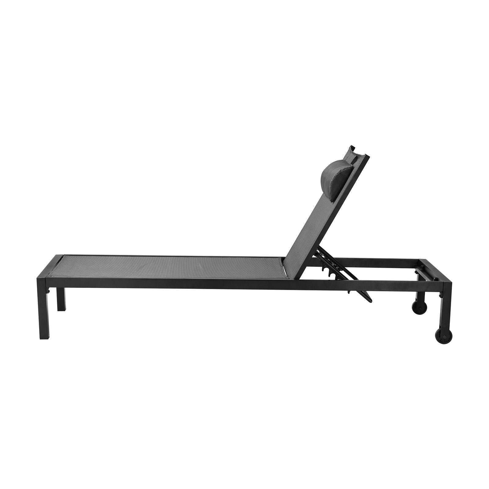 Livsip Sun Lounge Outdoor Lounger Chair Aluminium Day Bed Garden Patio Furniture - Sunyee
