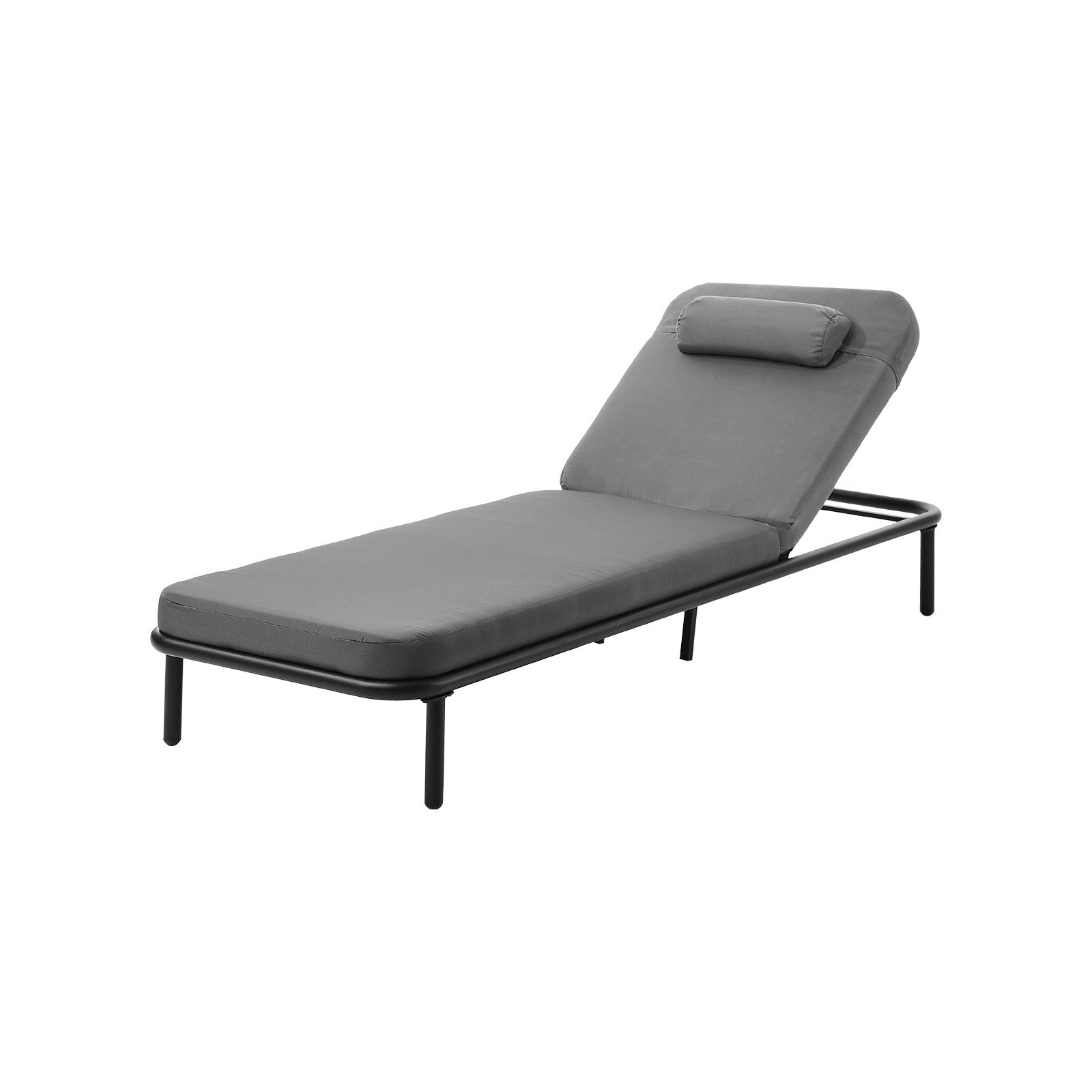 Livsip Sun Lounge Outdoor Lounger Sofa Day Bed Patio Furniture Setting Grey - Sunyee