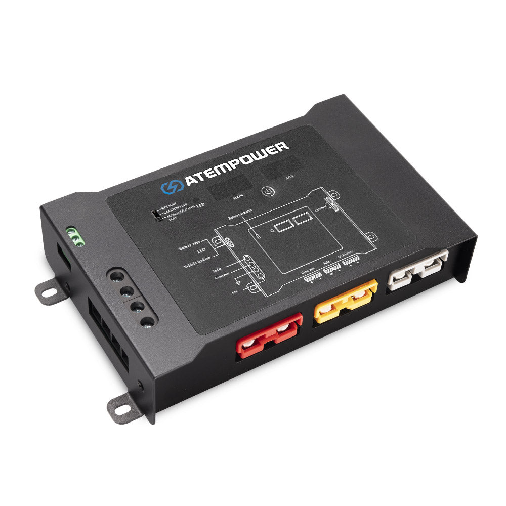 DC to DC Dual Battery System Smart Hub Universal Fitment Dual Voltage Meters - Sunyee