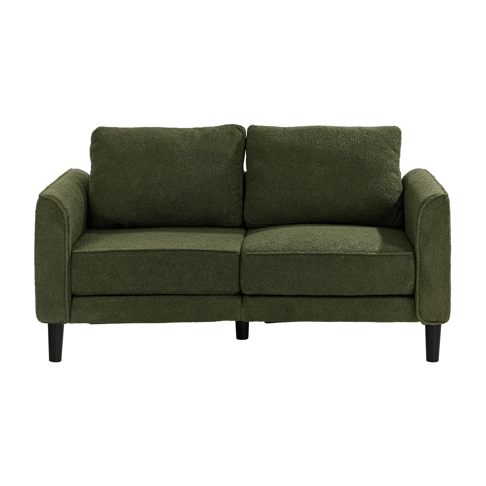 Oikiture 150cm 2 Seater Sofa Boucle Love Seat Small Couch Chair Side Storage
