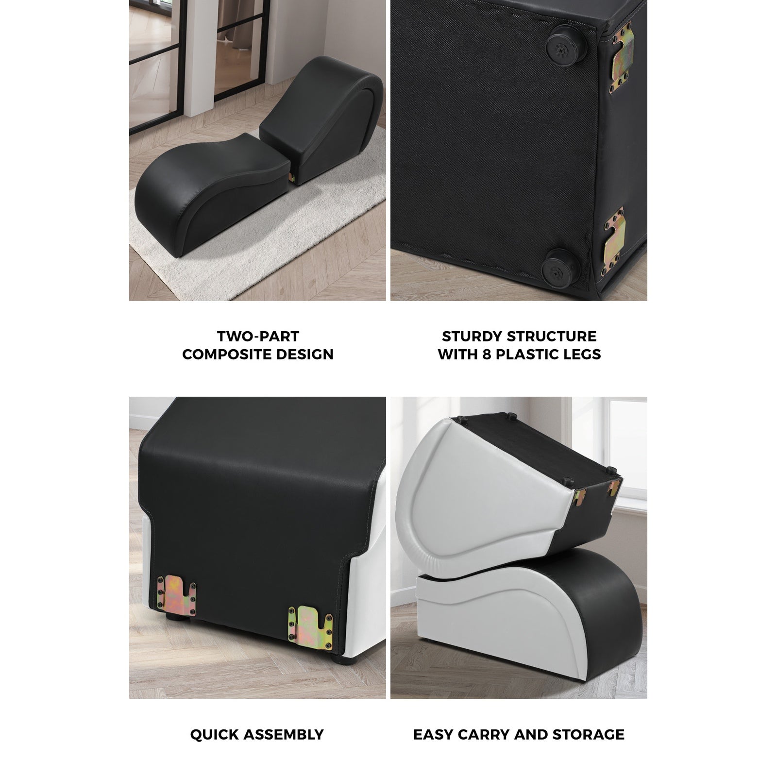 Oikiture Tantra Chair Sofa Couch Love Seat Chaise Lounge Couples Yoga Bed Stool - Sunyee