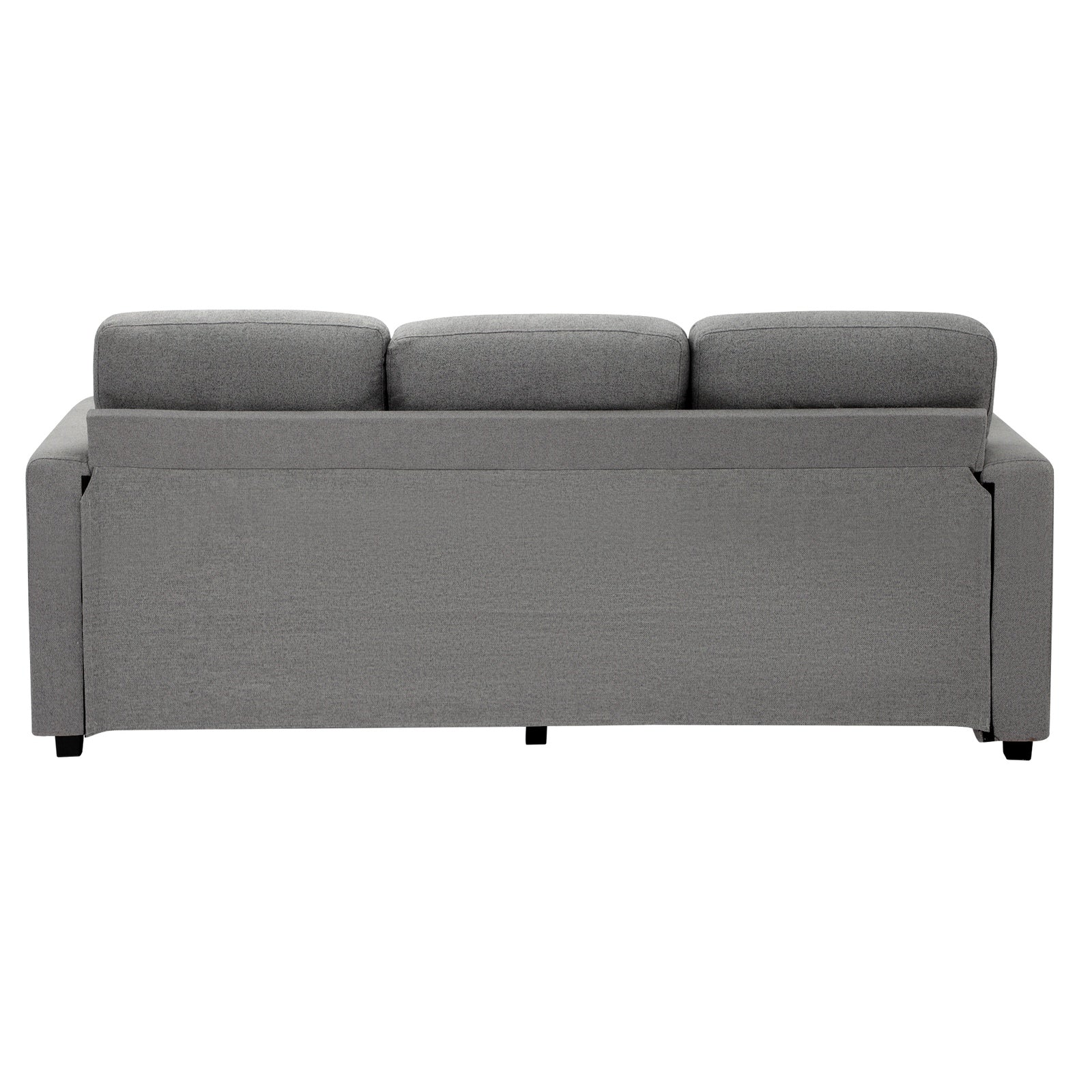 Oikiture Sofa Lounge Set 3 Seater Chaise Modular Couch Drawers Ottoman Fabric - Sunyee