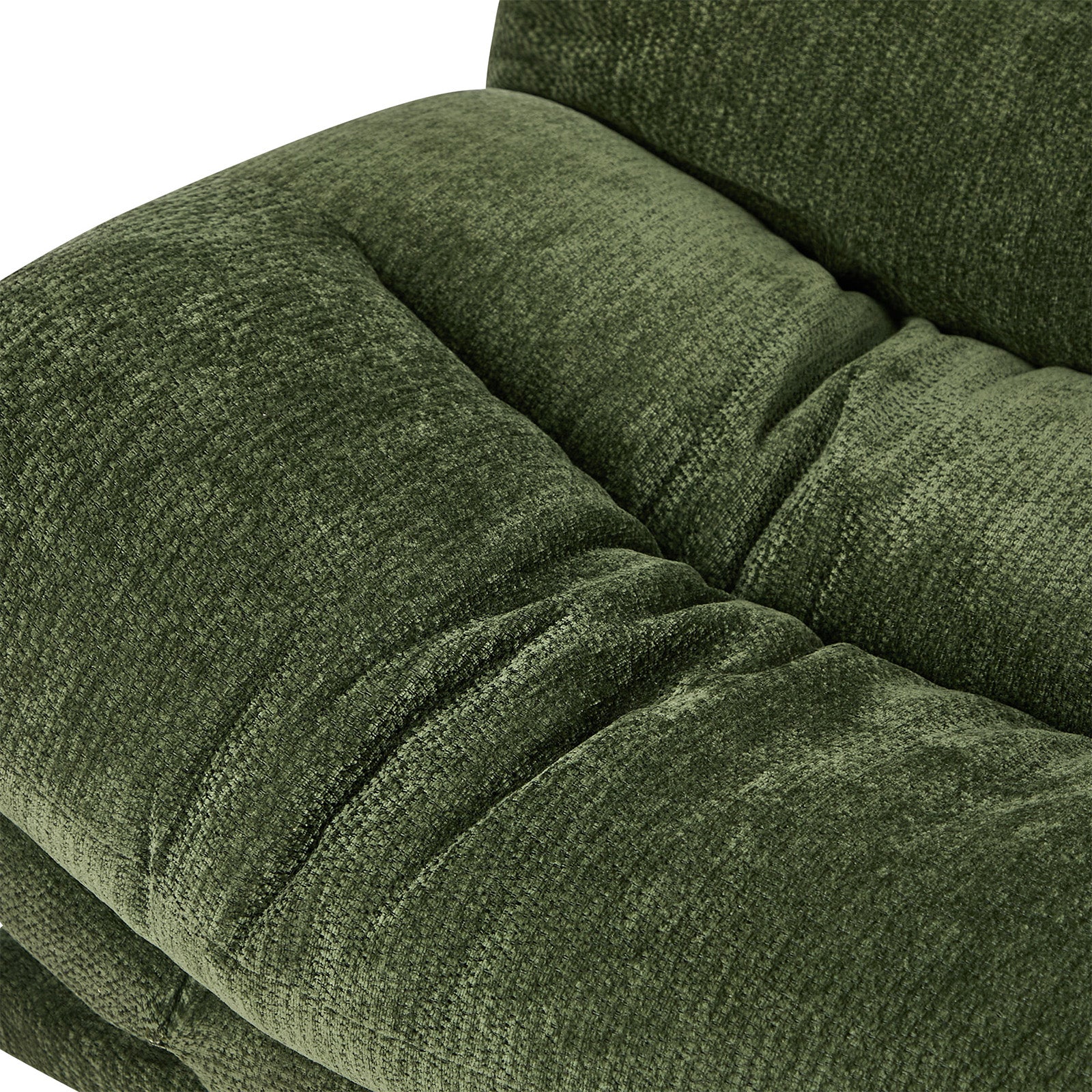 Oikiture 3 Seater Sofa Bed Recliner Lounge Couch Convertible Chenille Green Beds - Sunyee
