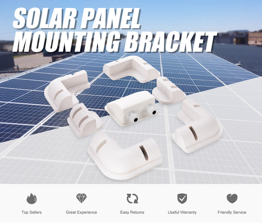 Solar Panel Corner Mounting Brackets Kit 7PCS Caravan Boat RV Vehicle Roof Mount - Sunyee