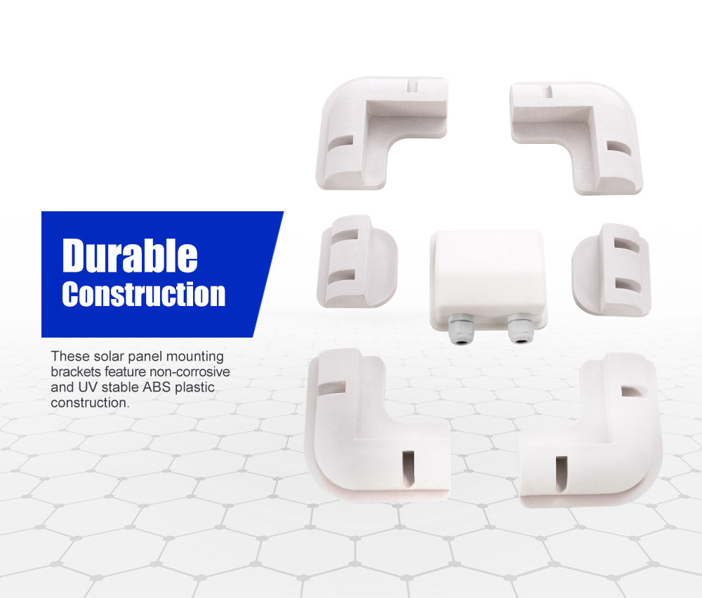 Solar Panel Corner Mounting Brackets Kit 7PCS Caravan Boat RV Vehicle Roof Mount - Sunyee