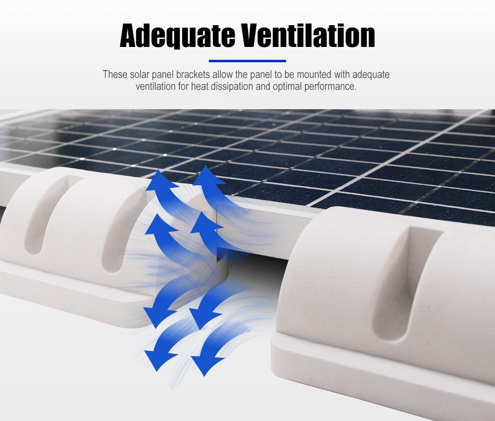 Solar Panel Corner Mounting Brackets Kit 7PCS Caravan Boat RV Vehicle Roof Mount - Sunyee