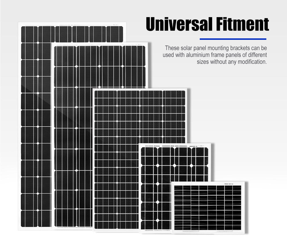 Solar Panel Corner Mounting Brackets Kit 7PCS Caravan Boat RV Vehicle Roof Mount - Sunyee
