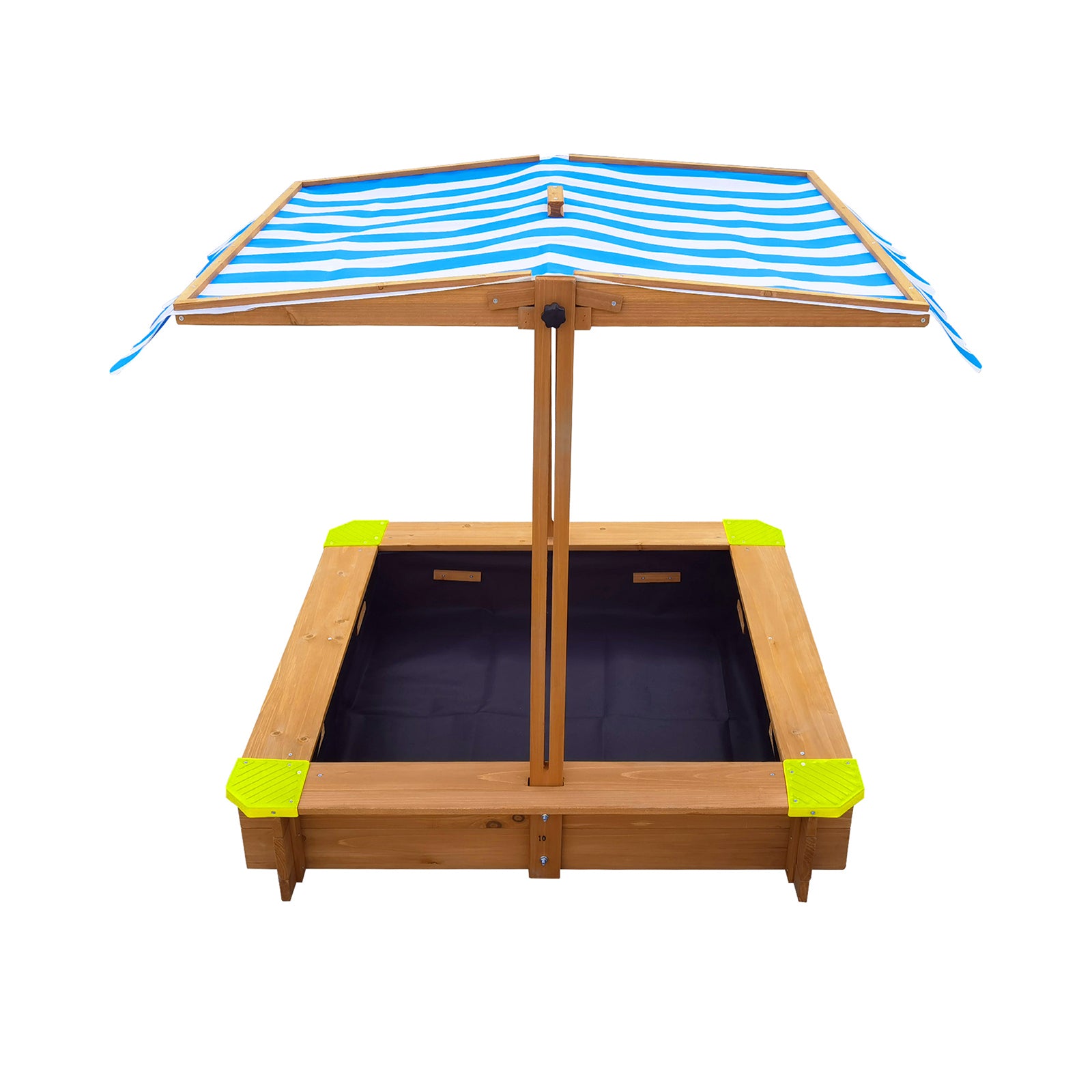Mazam Kids Sandpit Outdoor Toys Wooden Sandbox Beach Play Box Children Canopy - Sunyee