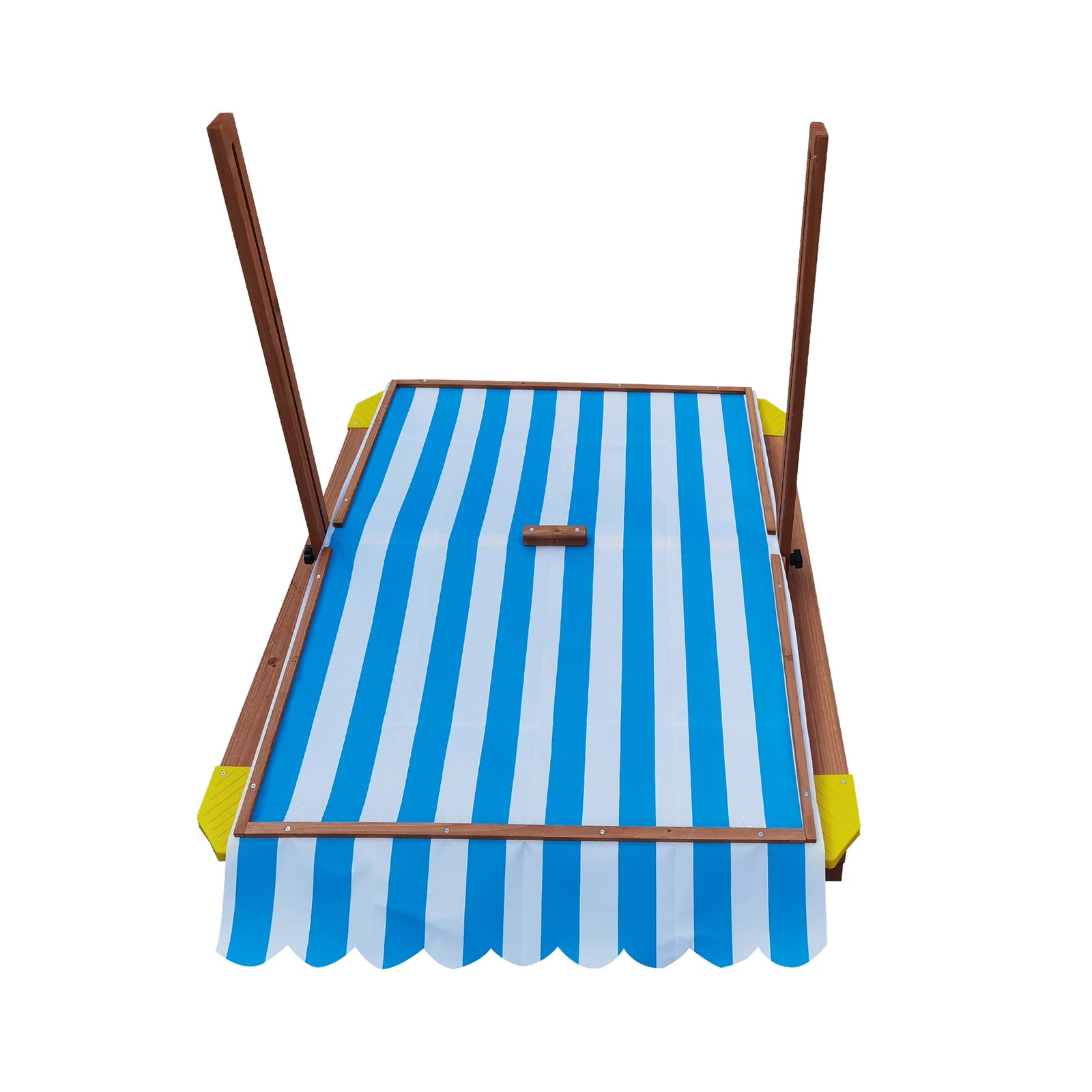 Mazam Kids Sandpit Outdoor Toys Wooden Sandbox Beach Play Box Children Canopy - Sunyee