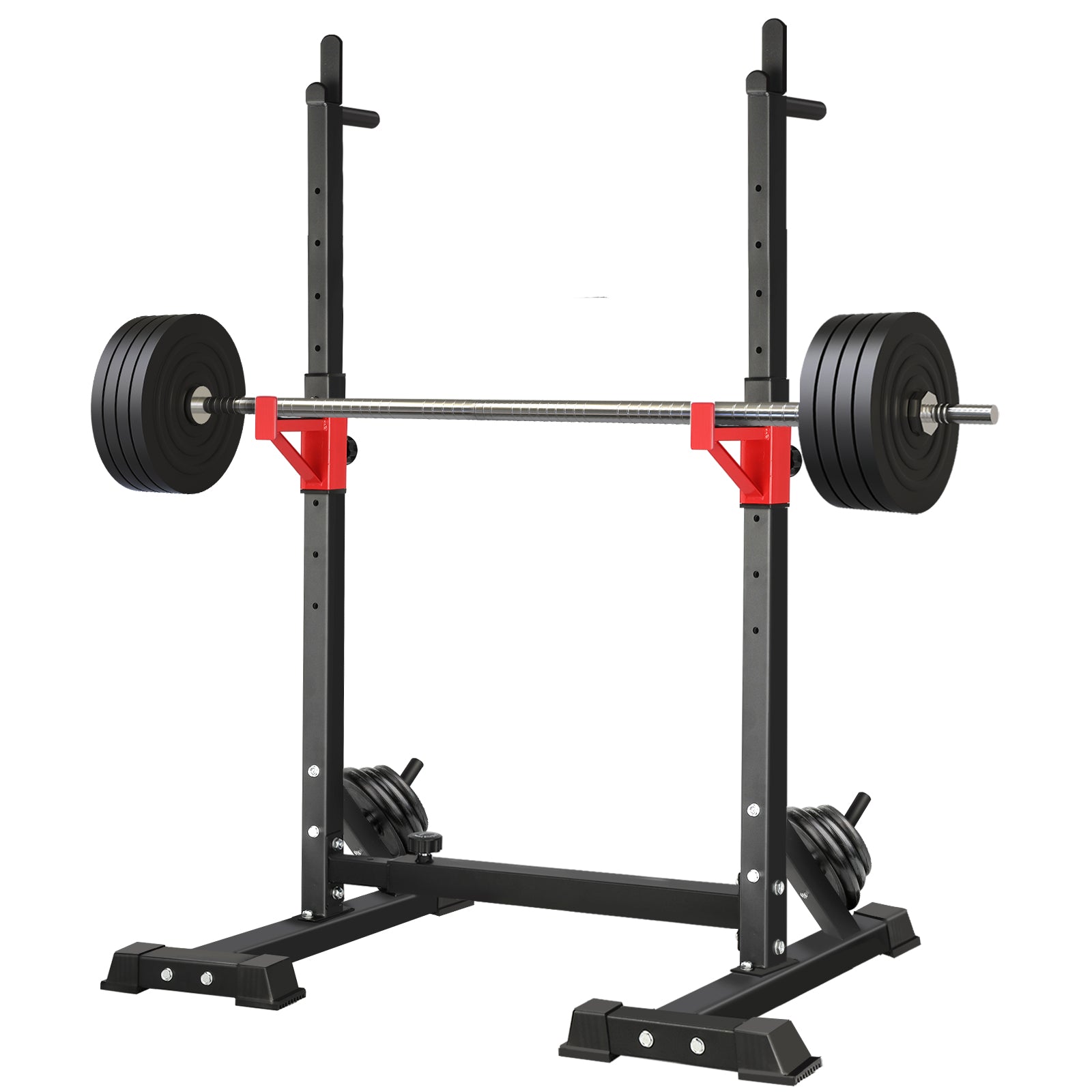 Finex Squat Rack Adjustable Barbell Rack Weight Bench Press Barbell Bar Stand - Sunyee