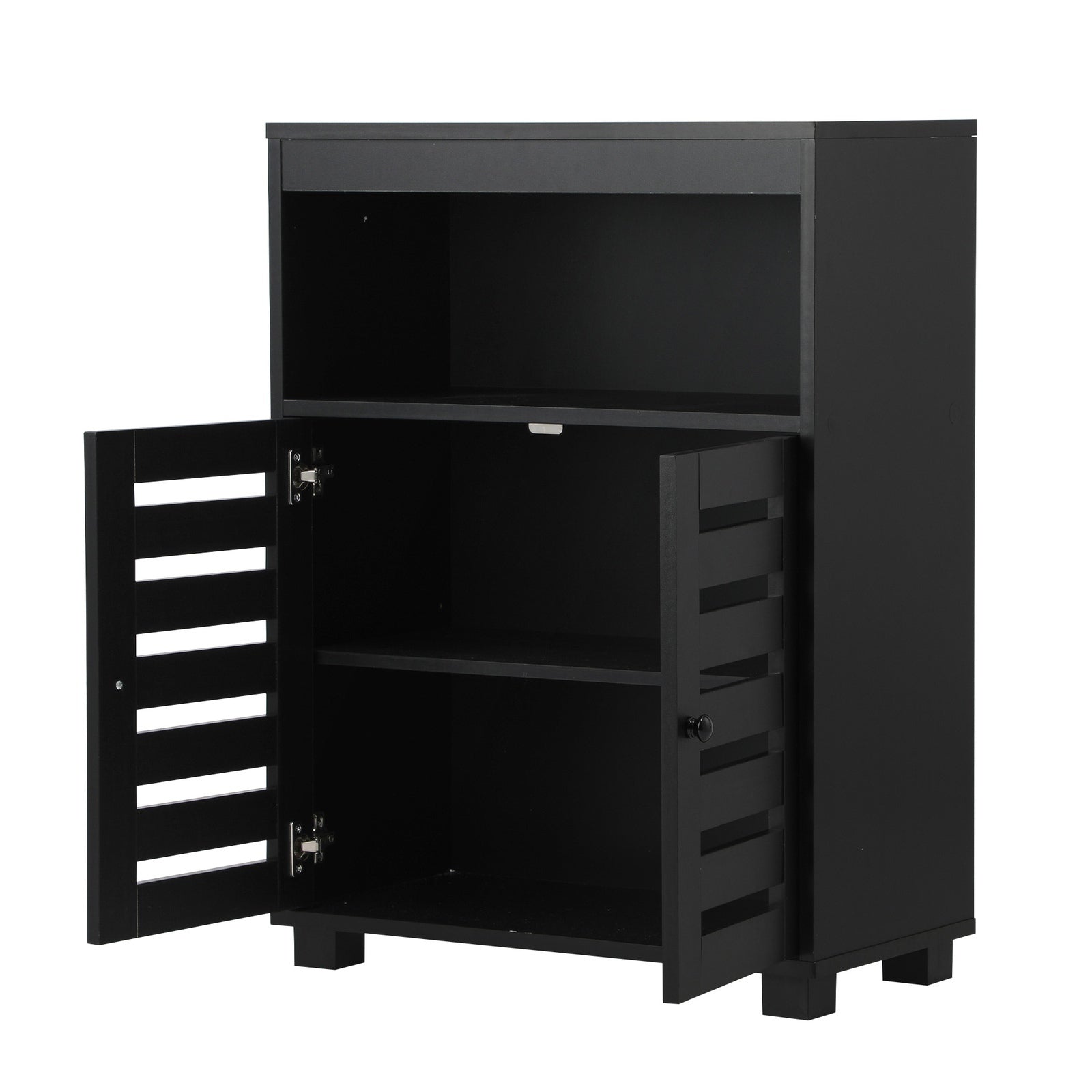 Oikiture Shoe Rack Shoes Storage Cabinet Organiser Shelf 2 Doors Black - Sunyee