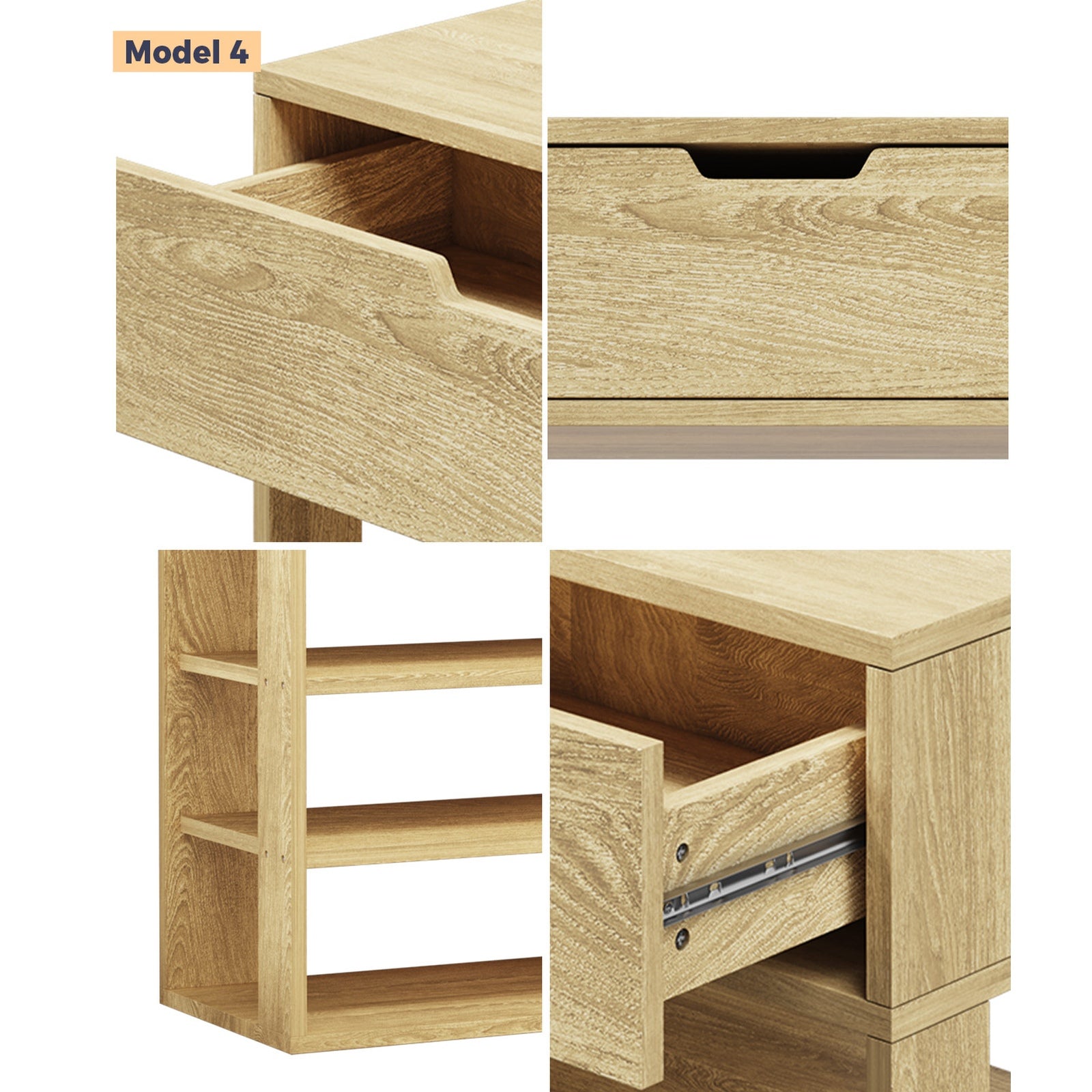 Oikiture Shoes Rack Shoe Storage Cabinet Organiser Shelf Cupboard White Wooden - Sunyee