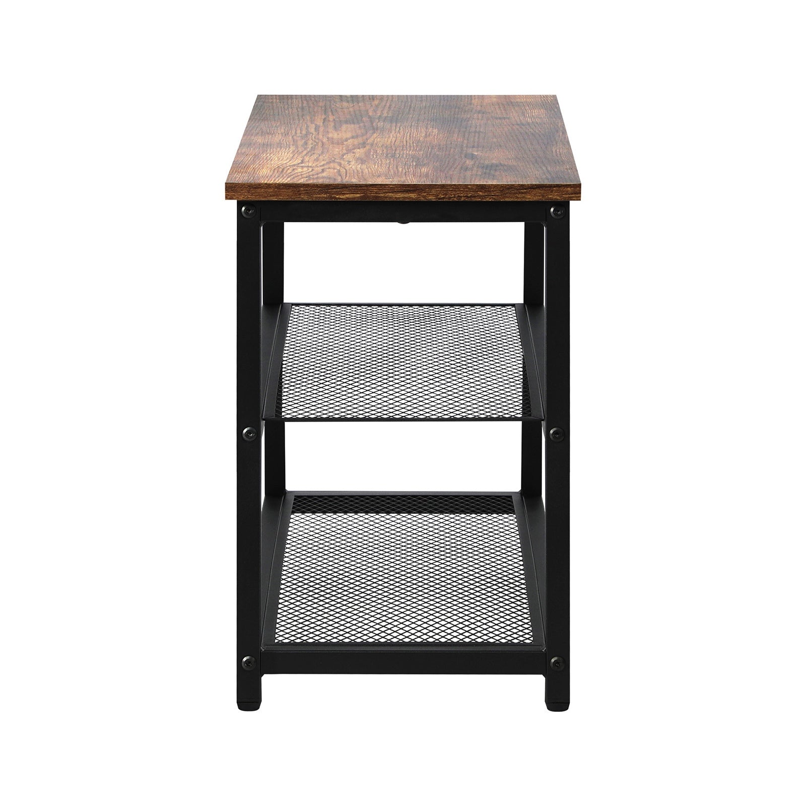 Oikiture Shoe Cabinet Bench Shoes Rack Shelf Storage 3-Tier Industrial Furniture - Sunyee