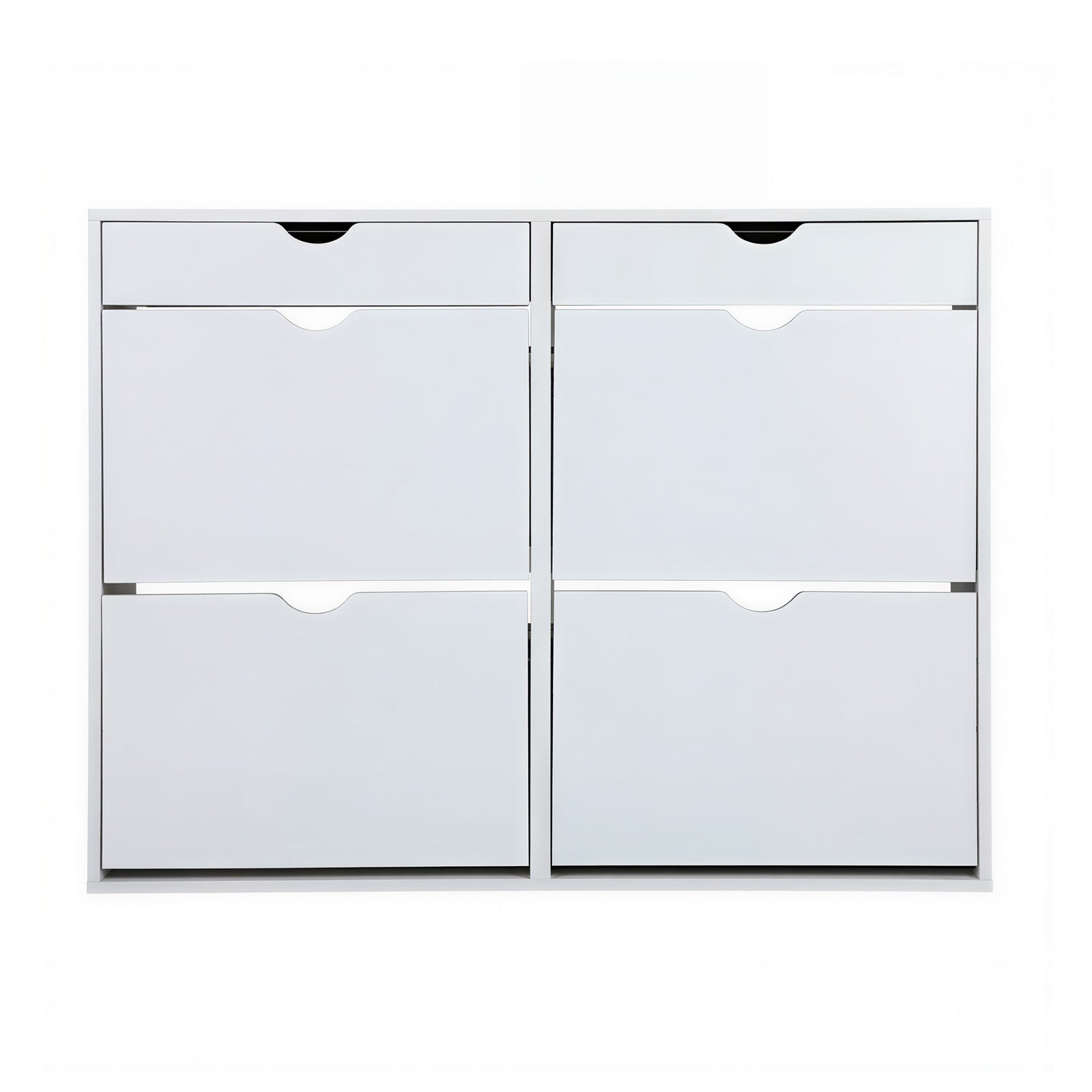 Oikiture Shoe Rack Shoe Storage Cabinet Cupboard Organiser Shelf 36 Pairs White - Sunyee