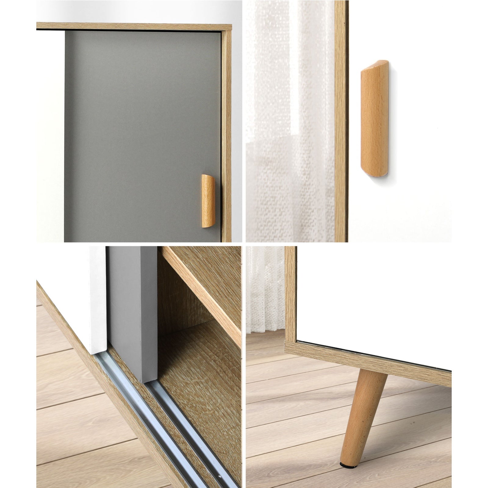 Oikiture Shoes Rack Shoe Storage Cabinet Organiser Sideboard Shelf Cupboard - Sunyee