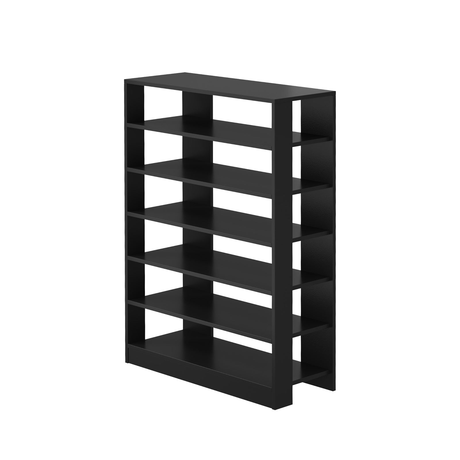 Oikiture Shoe Rack 7 Tiers Shelf Storage Cabinet Organiser 42 Pairs Black - Sunyee