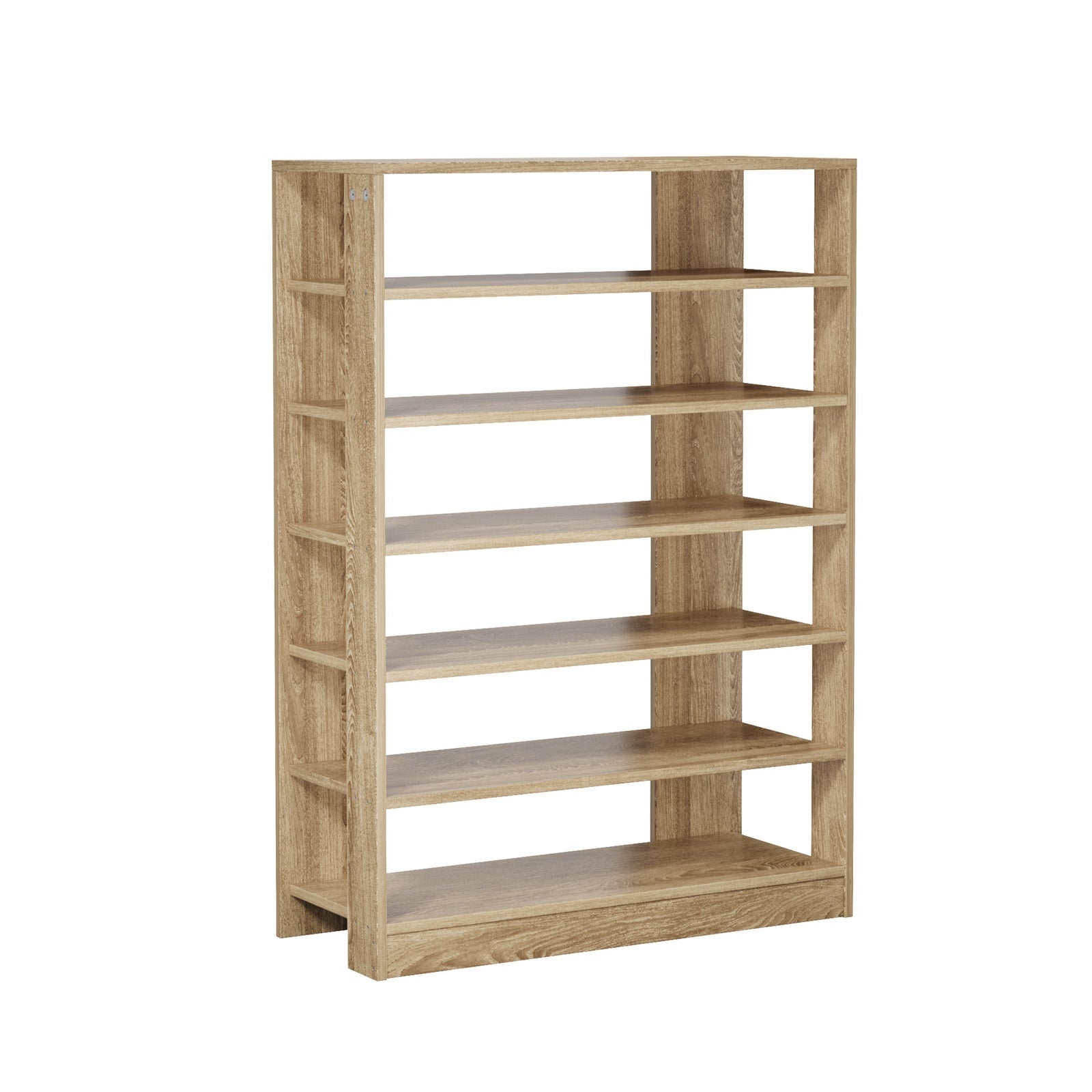Oikiture Shoe Rack 7 Tiers Shelf Storage Cabinet Organiser 42 Pairs Natural - Sunyee