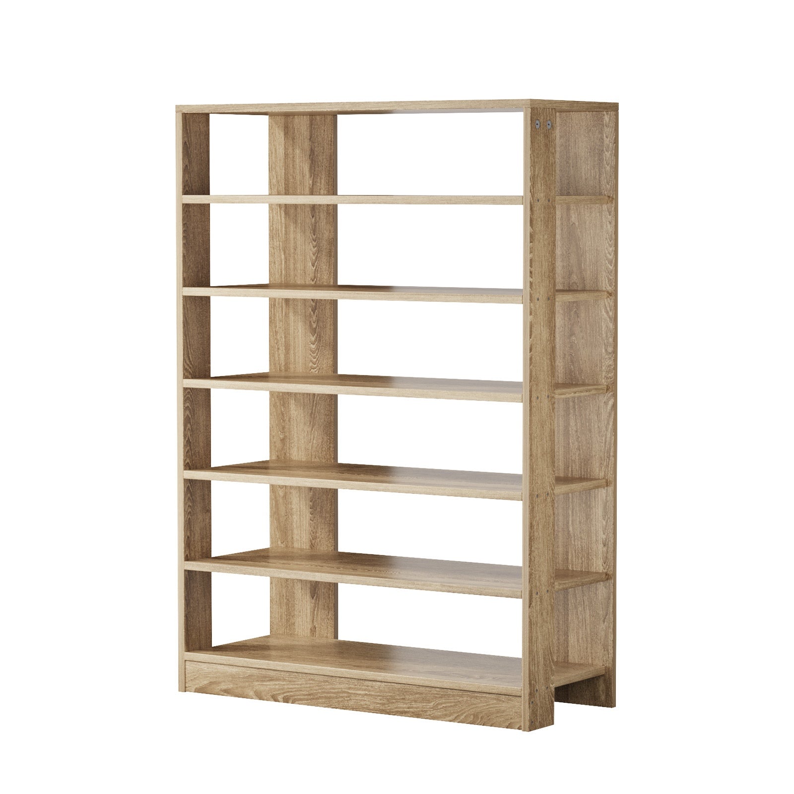 Oikiture Shoe Rack 7 Tiers Shelf Storage Cabinet Organiser 42 Pairs Natural - Sunyee