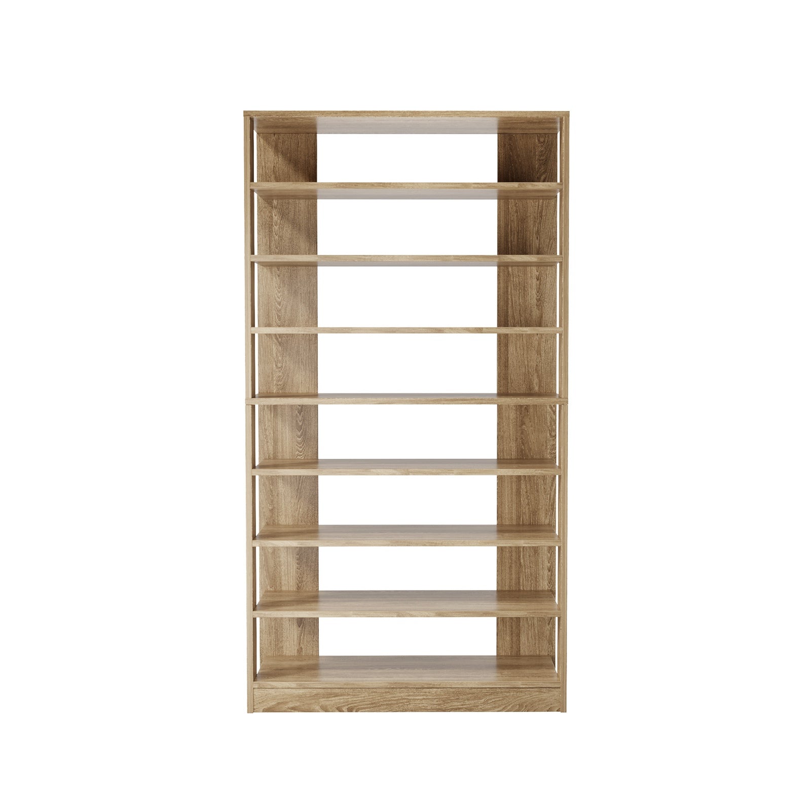Oikiture Shoe Rack 9 Tiers Shelf Storage Cabinet Organiser 54 Pairs Natural