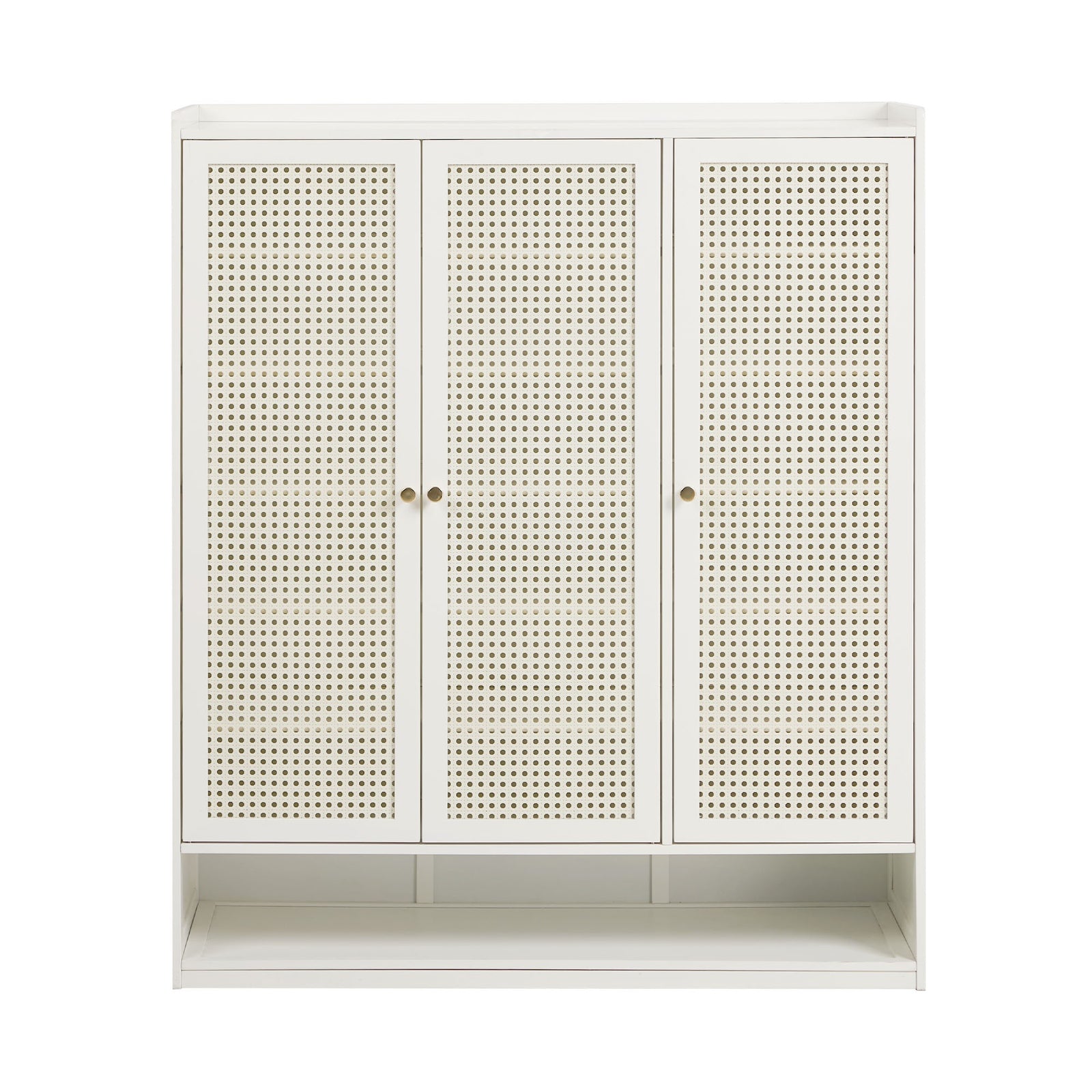 Oikiture Shoe Storage Cabinet Shoes Rack Organiser 7 Tier Shelf Rattan White