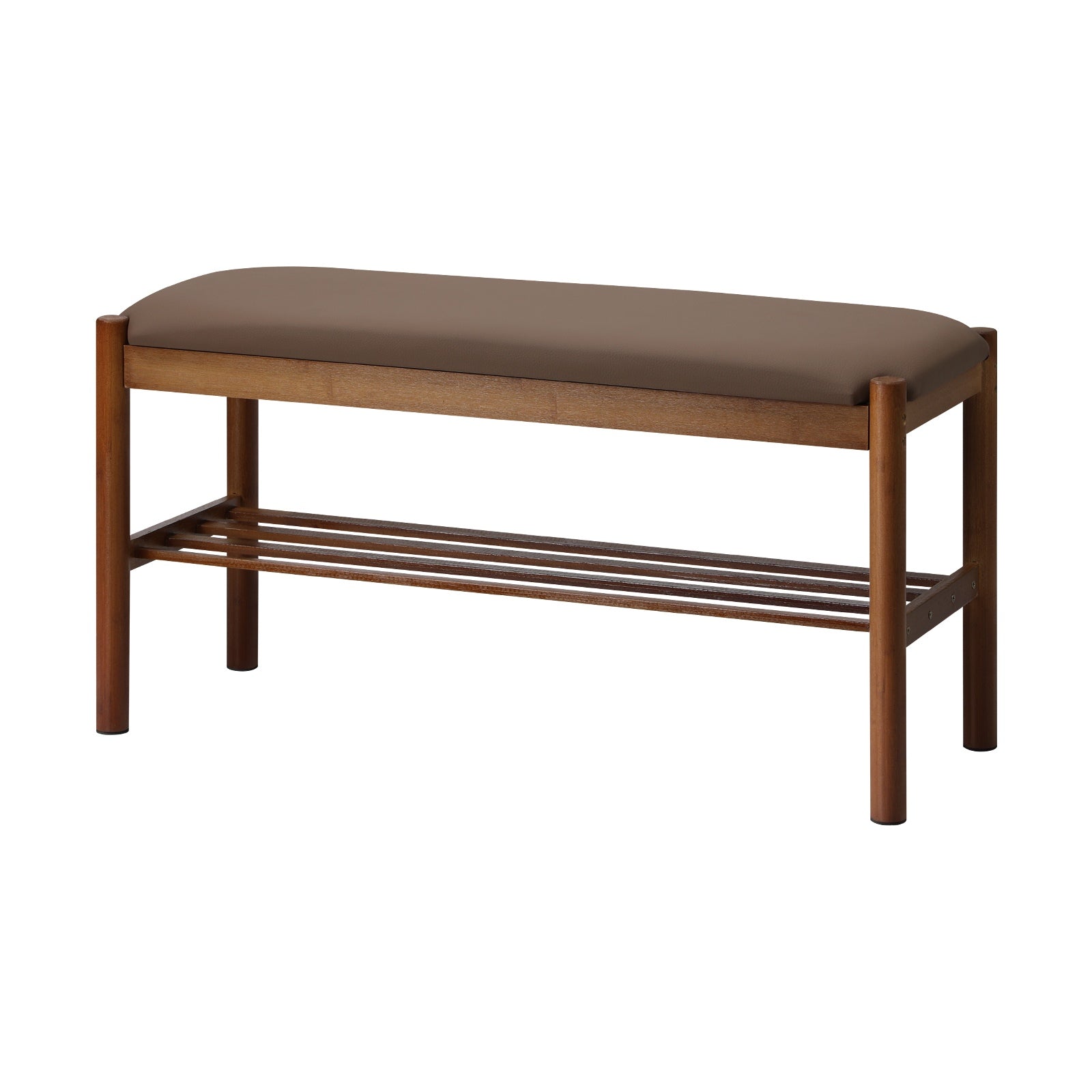 Oikiture Shoe Bench Bamboo Shoes Rack Cabinet Shelf Stool 80cm - Sunyee