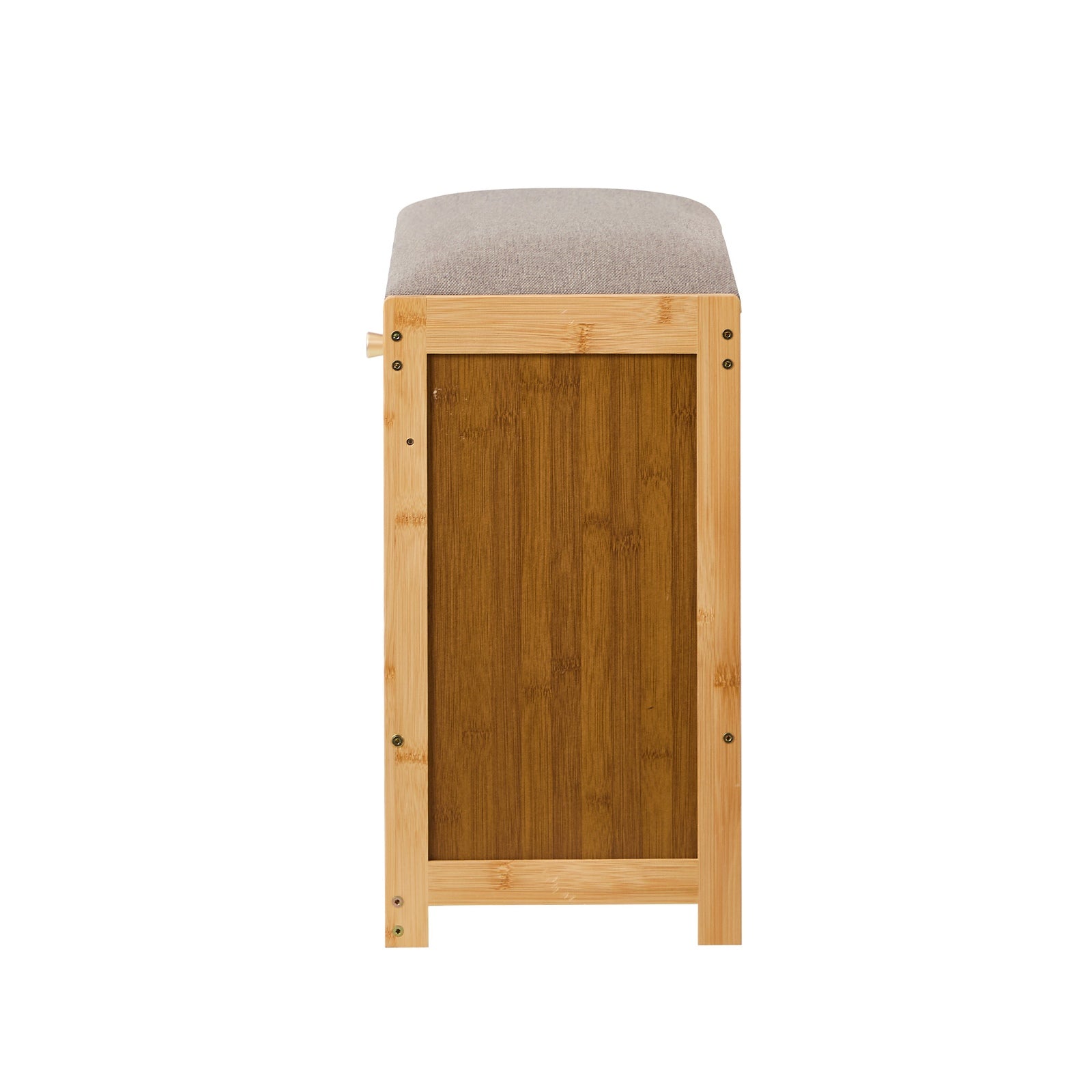 Oikiture Shoe Storage Bench Bamboo 2 in 1 Organiser Shelf with Seat 50cm - Sunyee