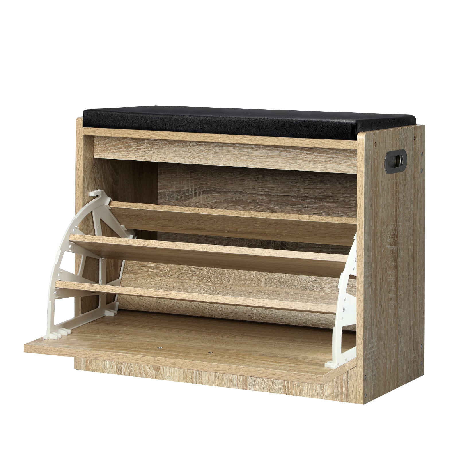 Oikiture Shoe Cabinet Bench Shoes Storage Organiser Cupboard Wooden - Sunyee