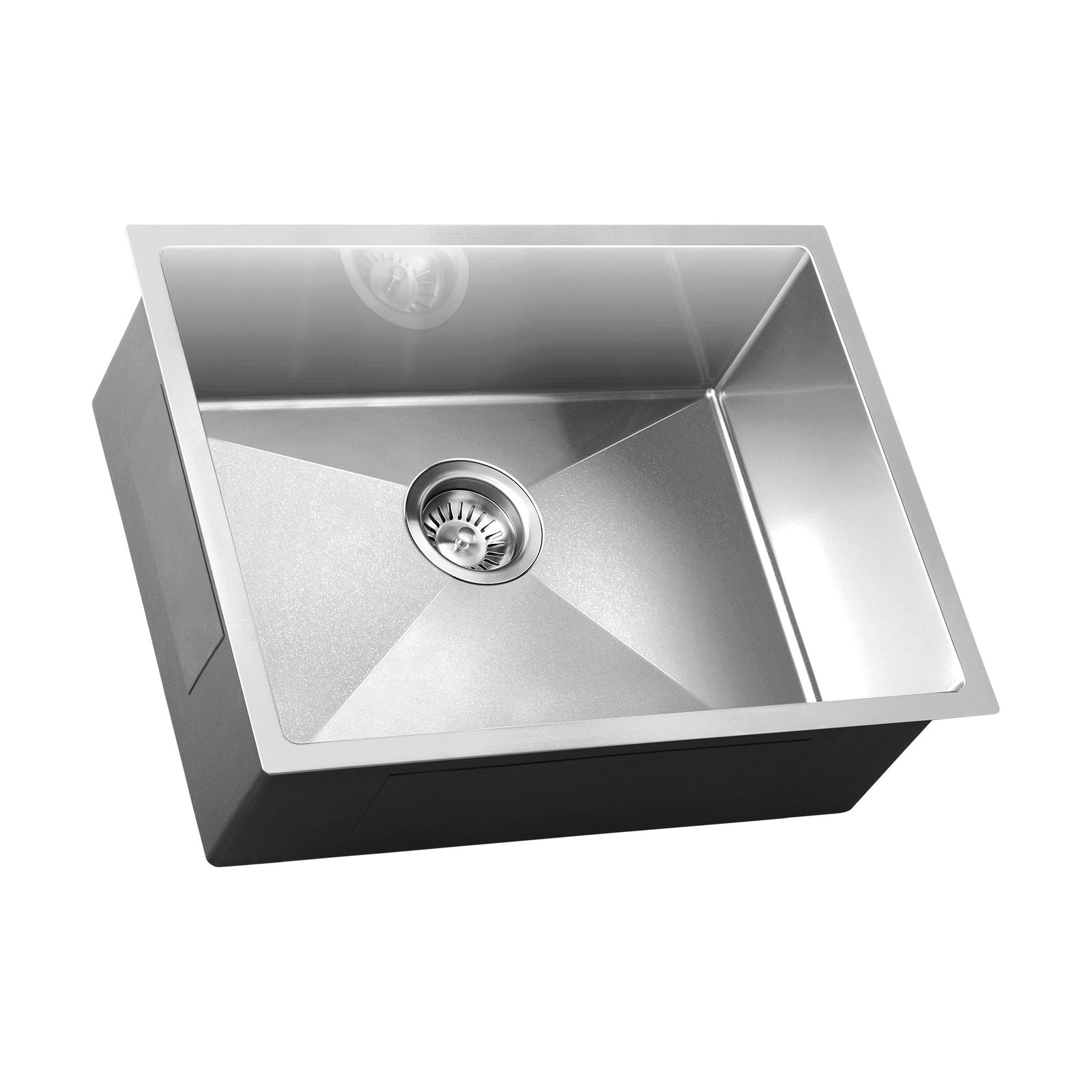 Welba Kitchen Sink Stainless Steel Bathroom Laundry Basin Single Silver 58X44CM - Sunyee