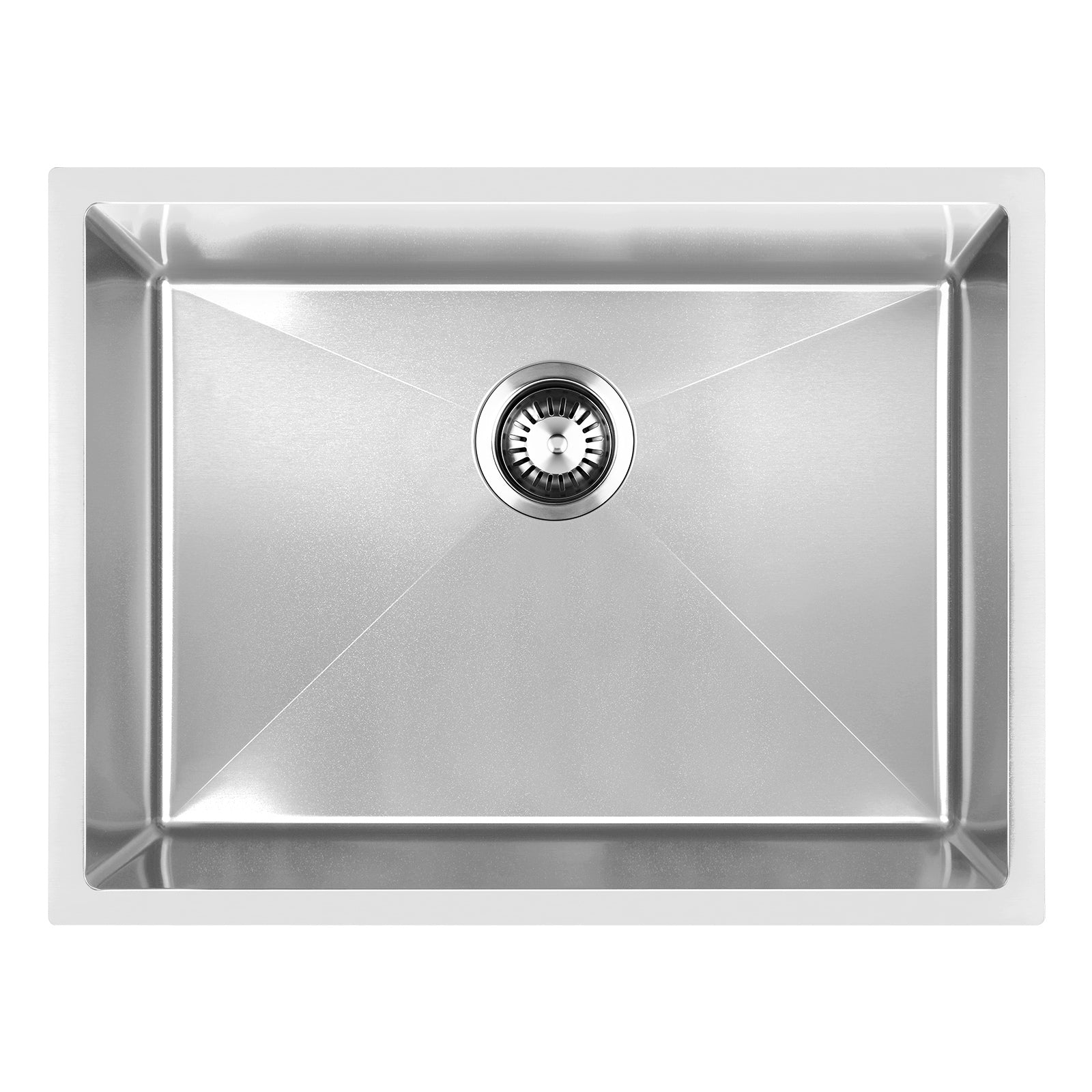 Welba Kitchen Sink Stainless Steel Bathroom Laundry Basin Single Silver 58X44CM - Sunyee
