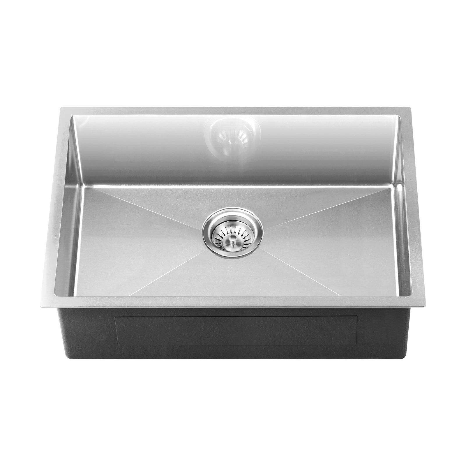 Welba Kitchen Sink Stainless Steel Bathroom Laundry Basin Single Silver 60X45CM - Sunyee