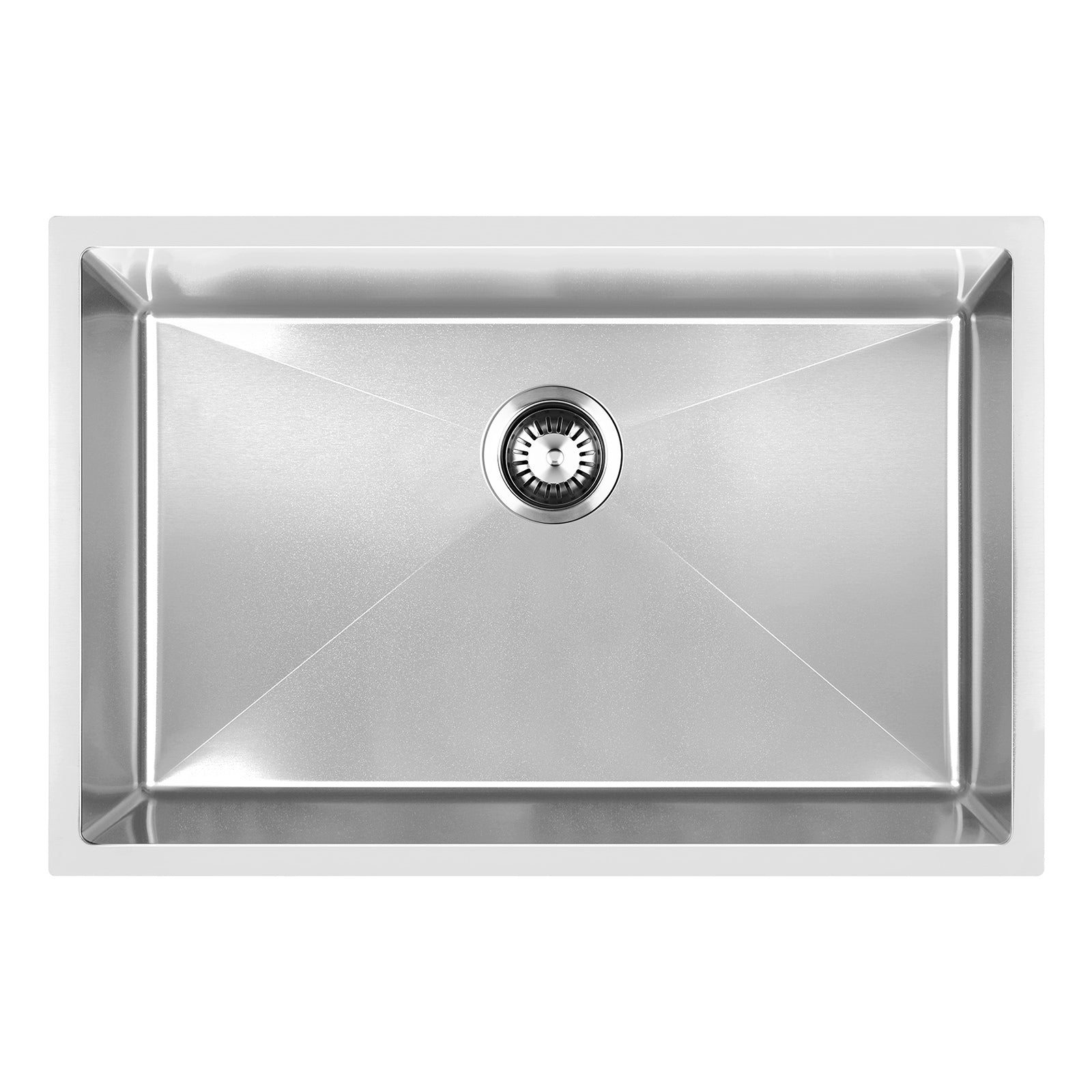 Welba Kitchen Sink Stainless Steel Bathroom Laundry Basin Single Silver 60X45CM - Sunyee