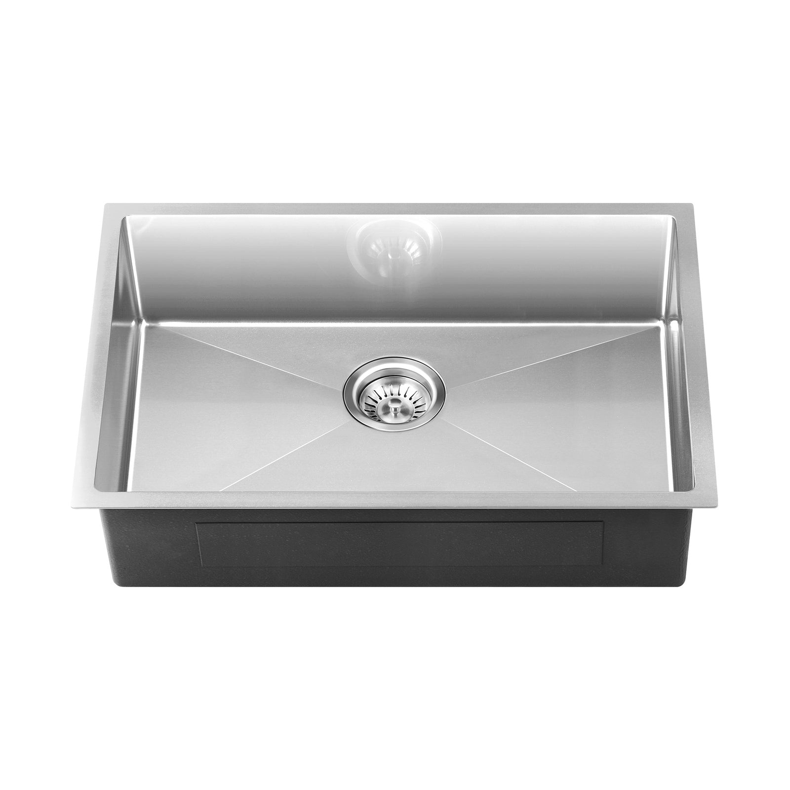 Welba Kitchen Sink Stainless Steel Bathroom Laundry Basin Single Silver 70X45CM - Sunyee