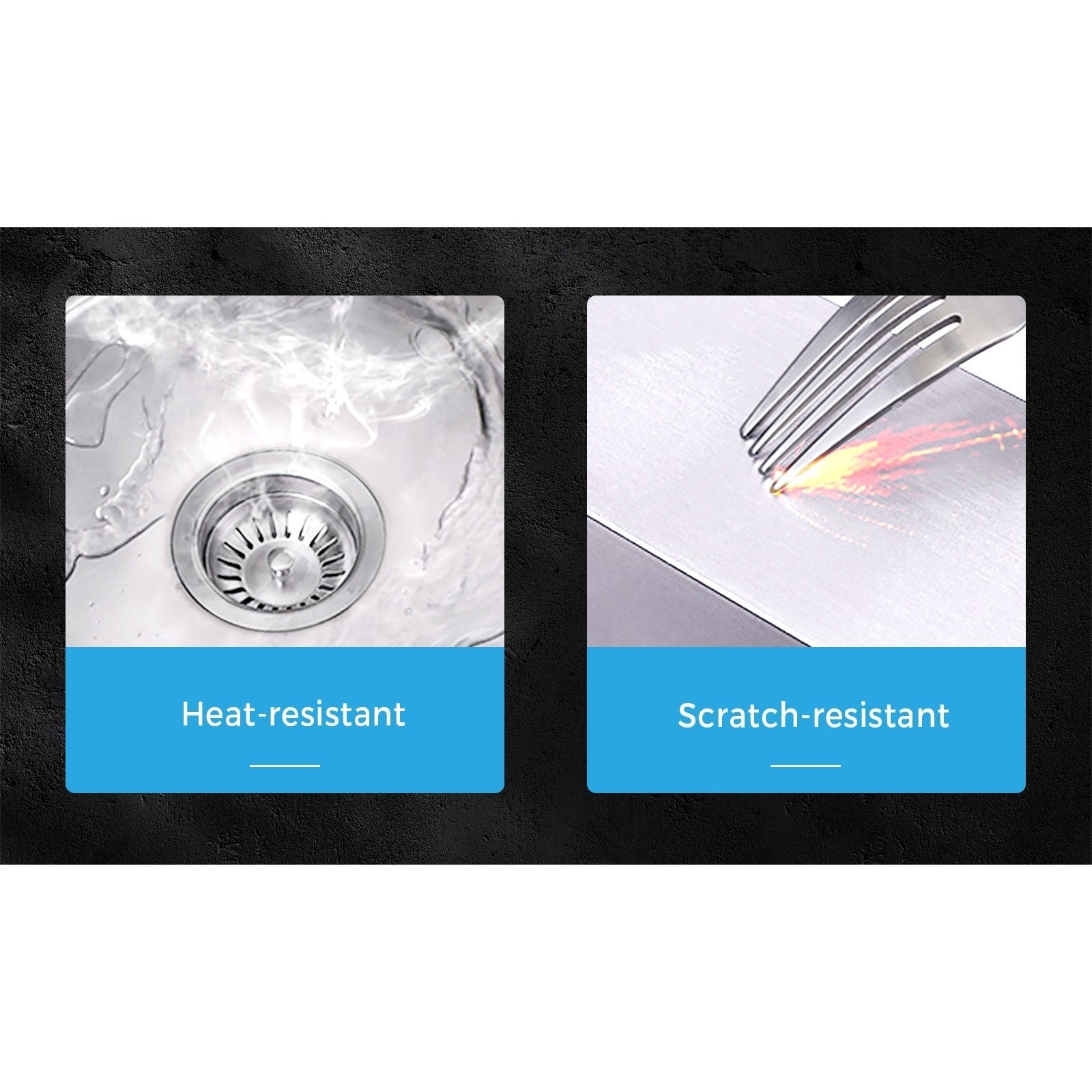 Welba Kitchen Sink 38X44CM Stainless Steel Single Bowl Basin With Waste Silver - Sunyee