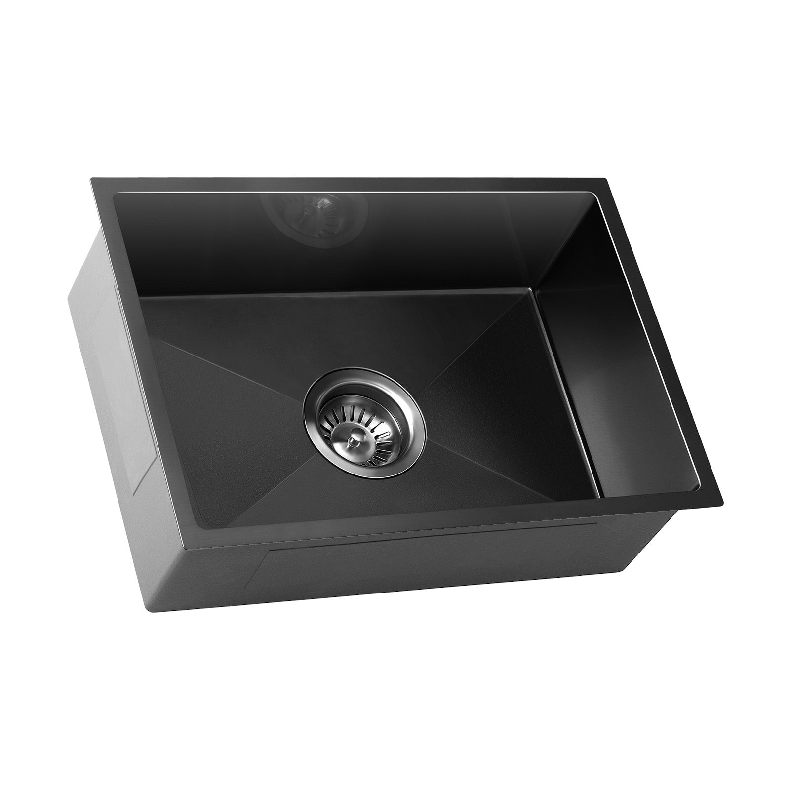 Welba Kitchen Sink Stainless Steel Basin Single Under/Top/Flush Mount 45X30CM - Sunyee