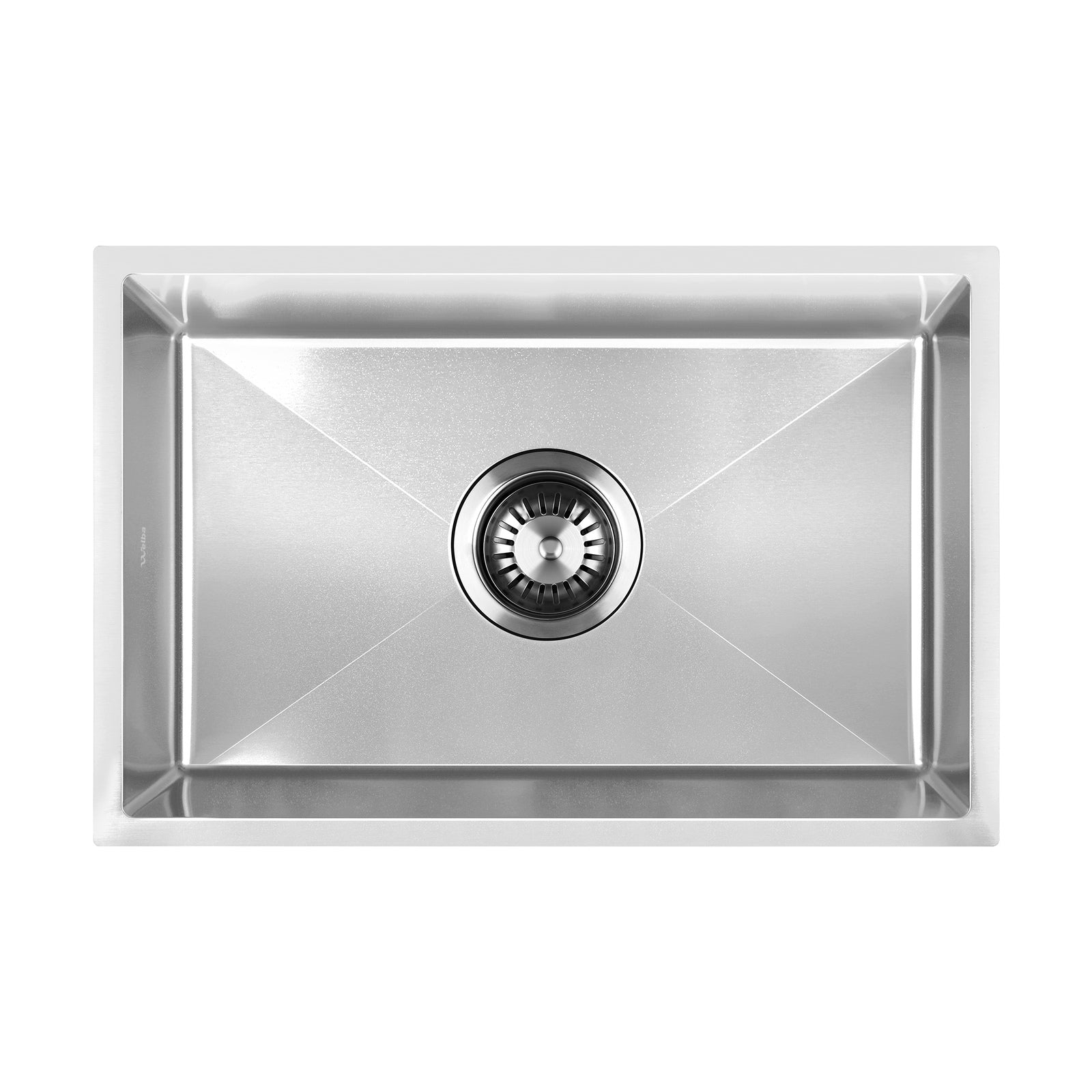 Welba Kitchen Sink 45X30CM Stainless Steel Single Bowl Basin With Waste Silver - Sunyee