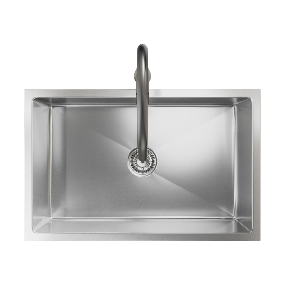 Welba Kitchen Sink 70X45CM With Pull Out Mixer Tap Stainless Steel Single Bowl - Sunyee